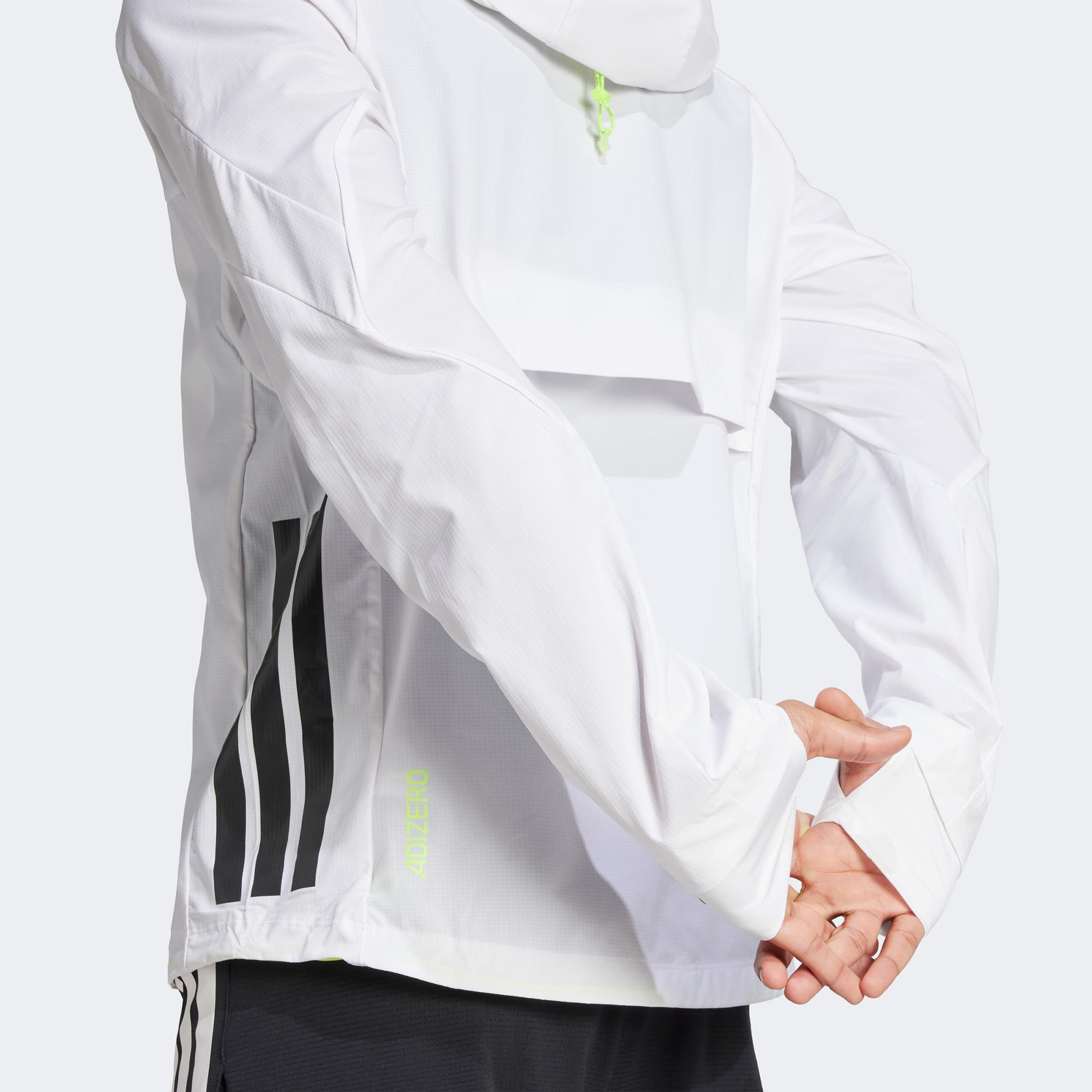 adidas Adizero Erkek Beyaz Koşu Rüzgarlık