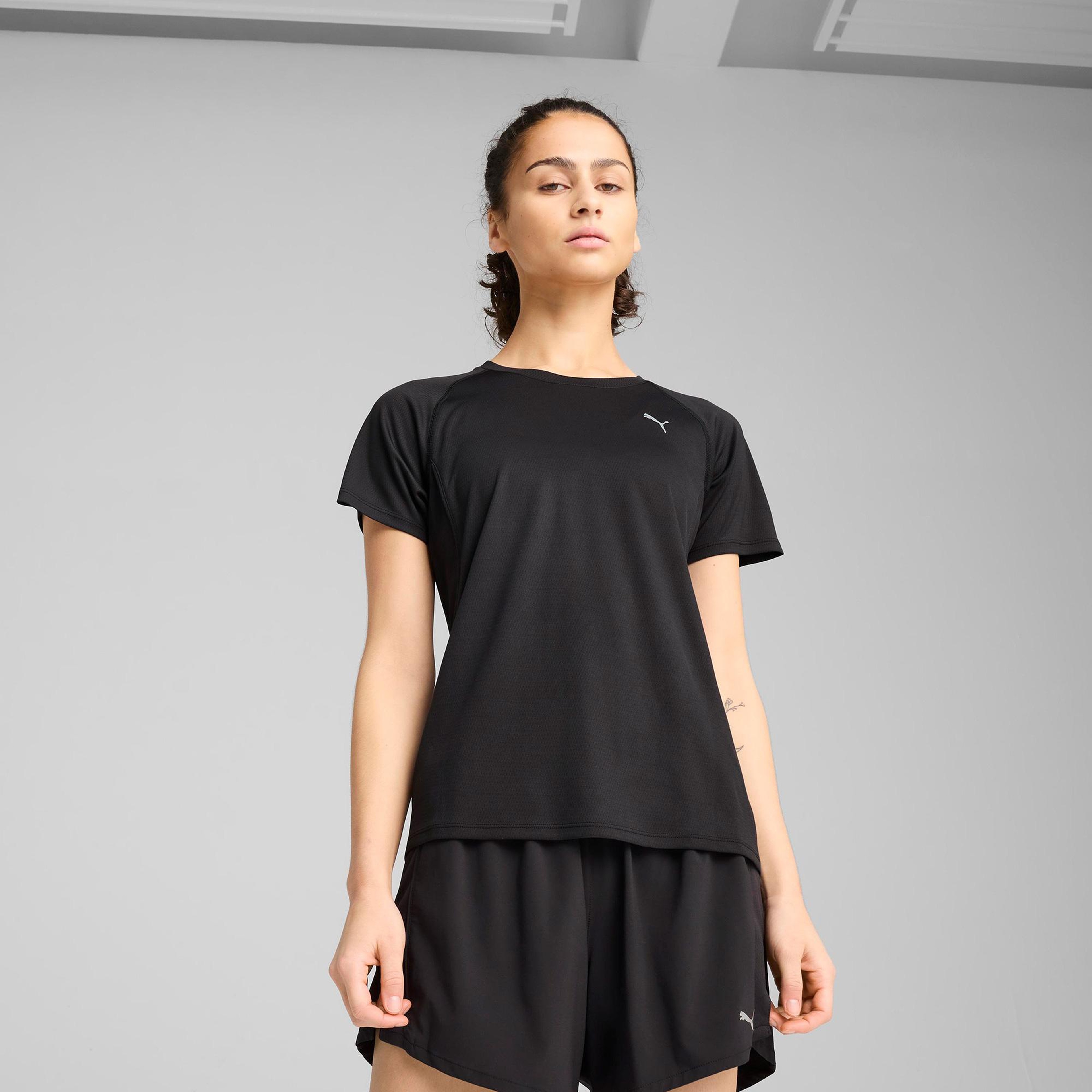 Puma Run Velocity (Poly) Kadın Siyah T-Shirt