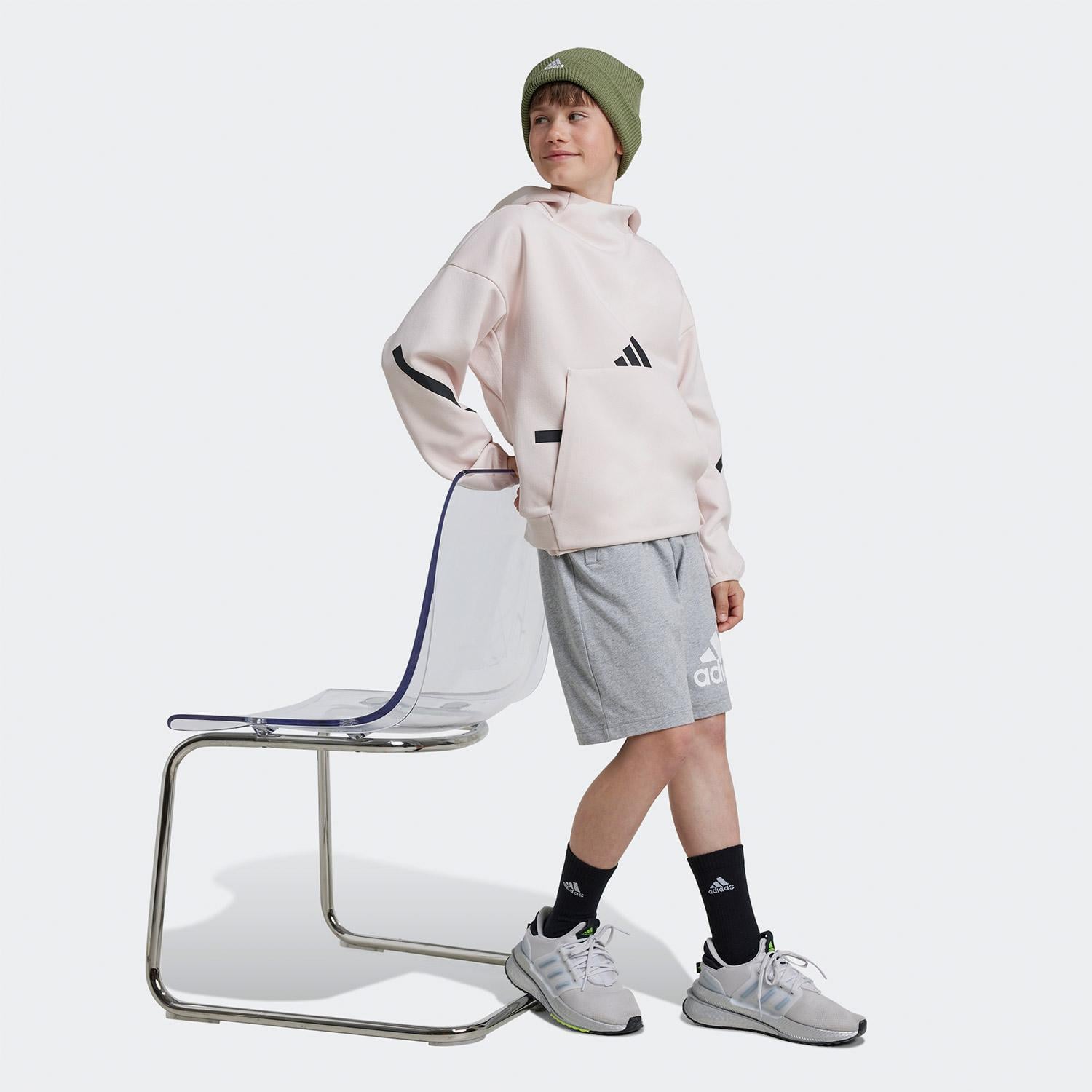 adidas ZNE Çocuk Pembe Günlük Sweatshirt