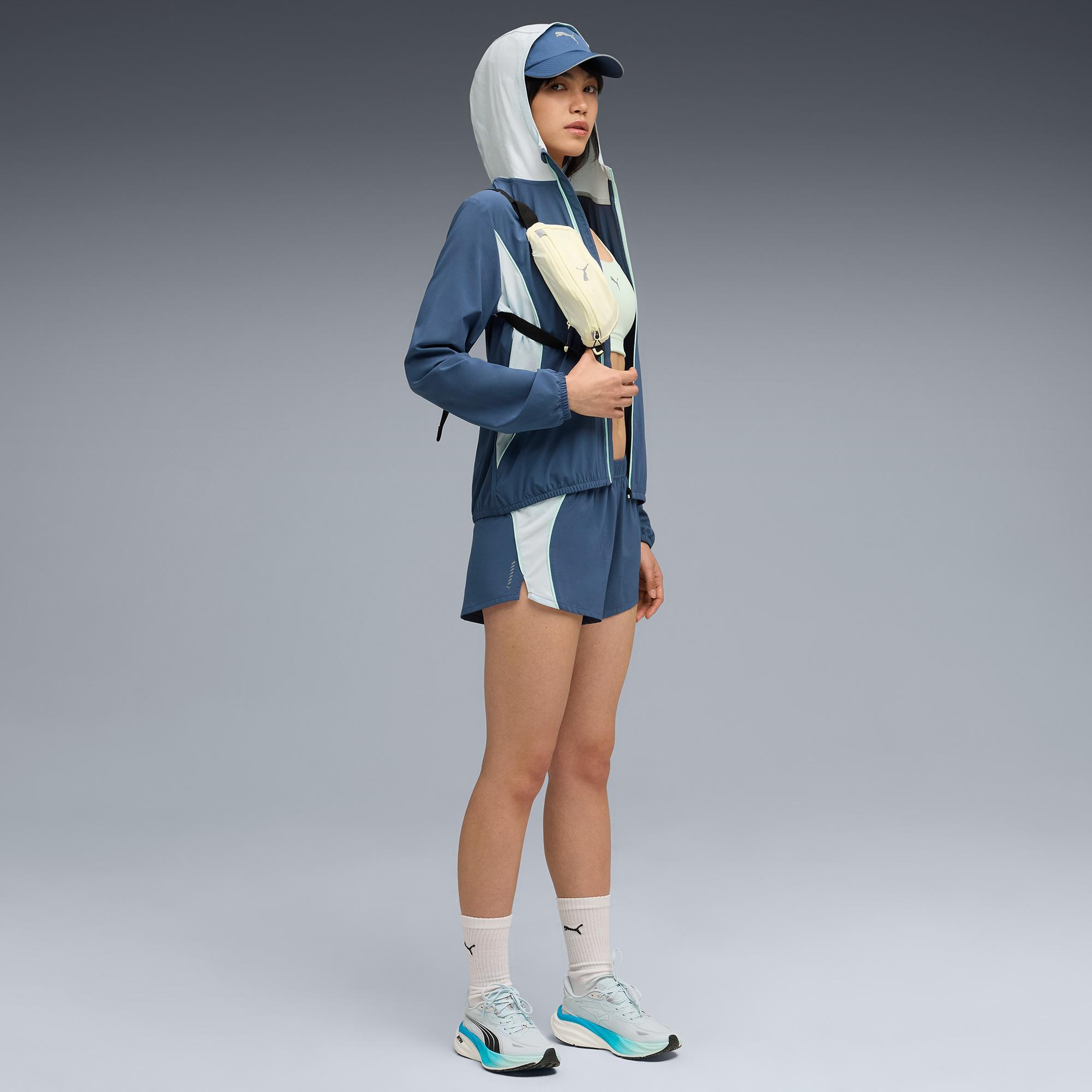 Puma Run Velocity Woven Kadın Lacivert Koşu Ceketi