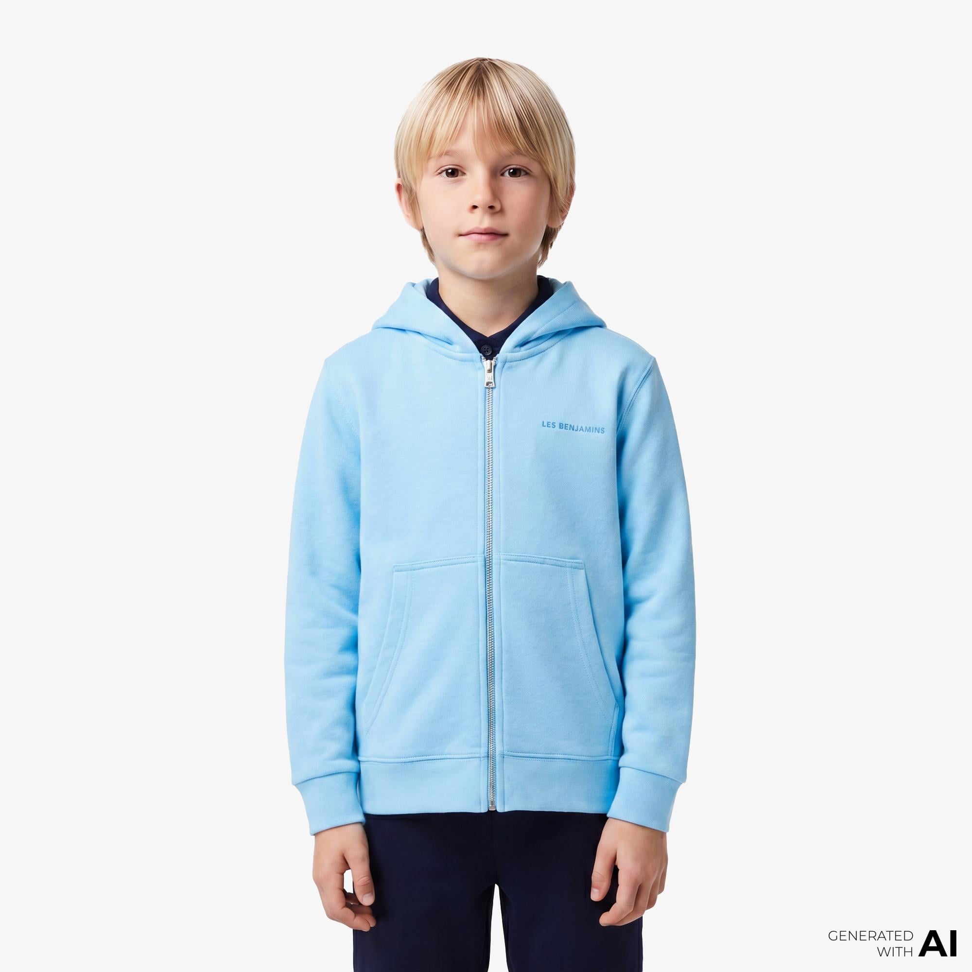 Les Benjamins Essential Çocuk Mavi Sweatshirt