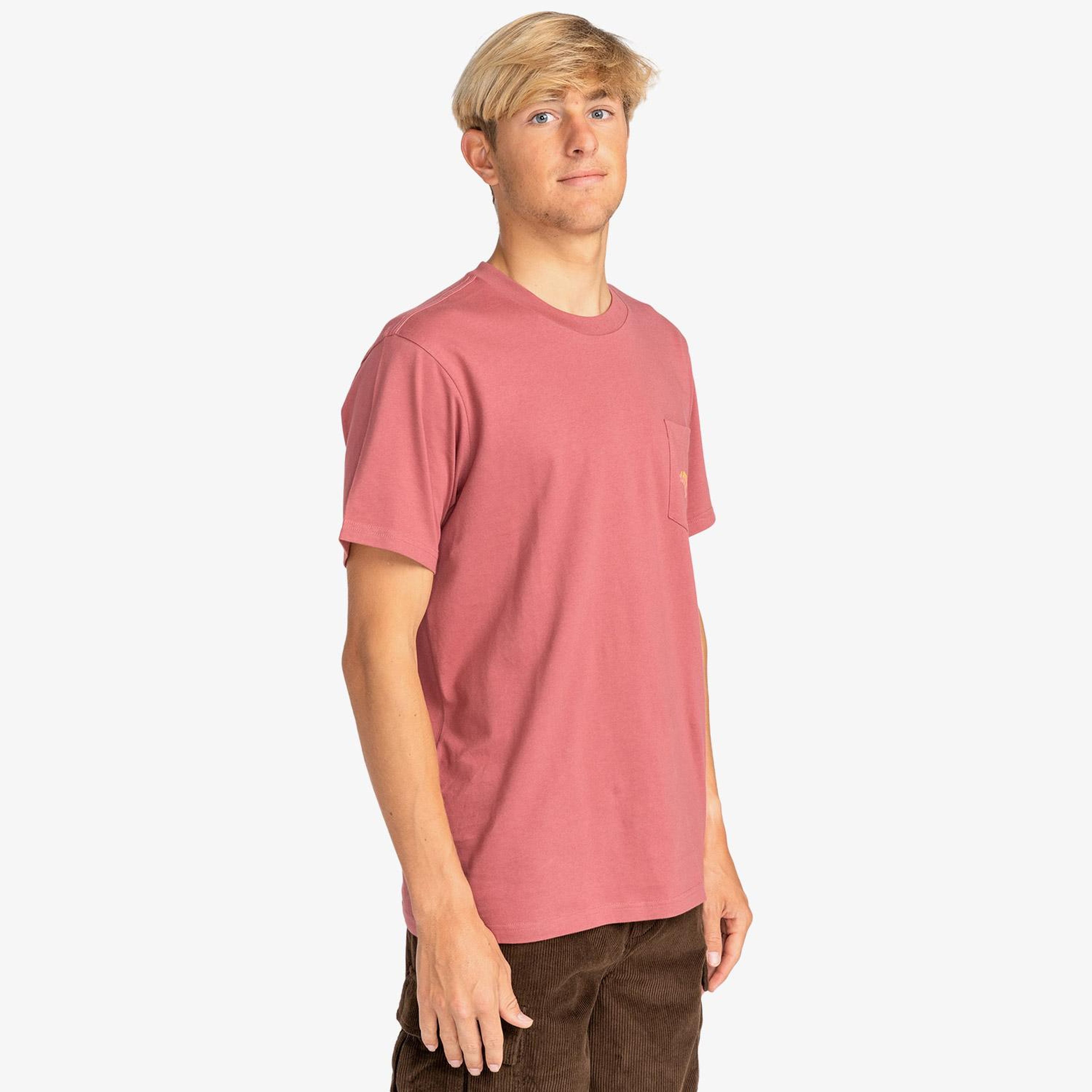Billabong Stacked Arch Erkek Pembe Günlük T-Shirt