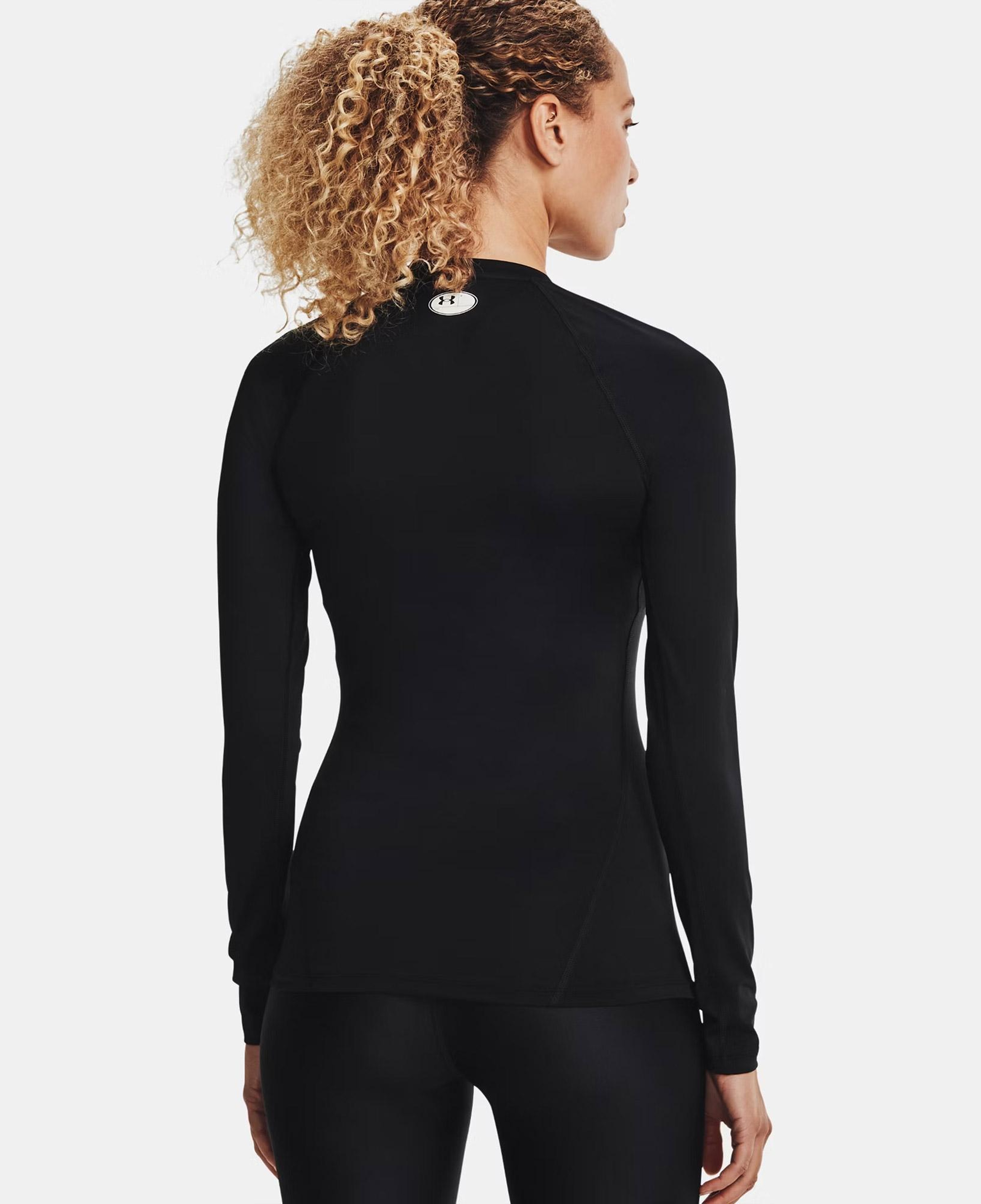 Under Armour Heat Gear Authentics Comp Kadın Siyah Uzun Kollu Antrenman İçliği