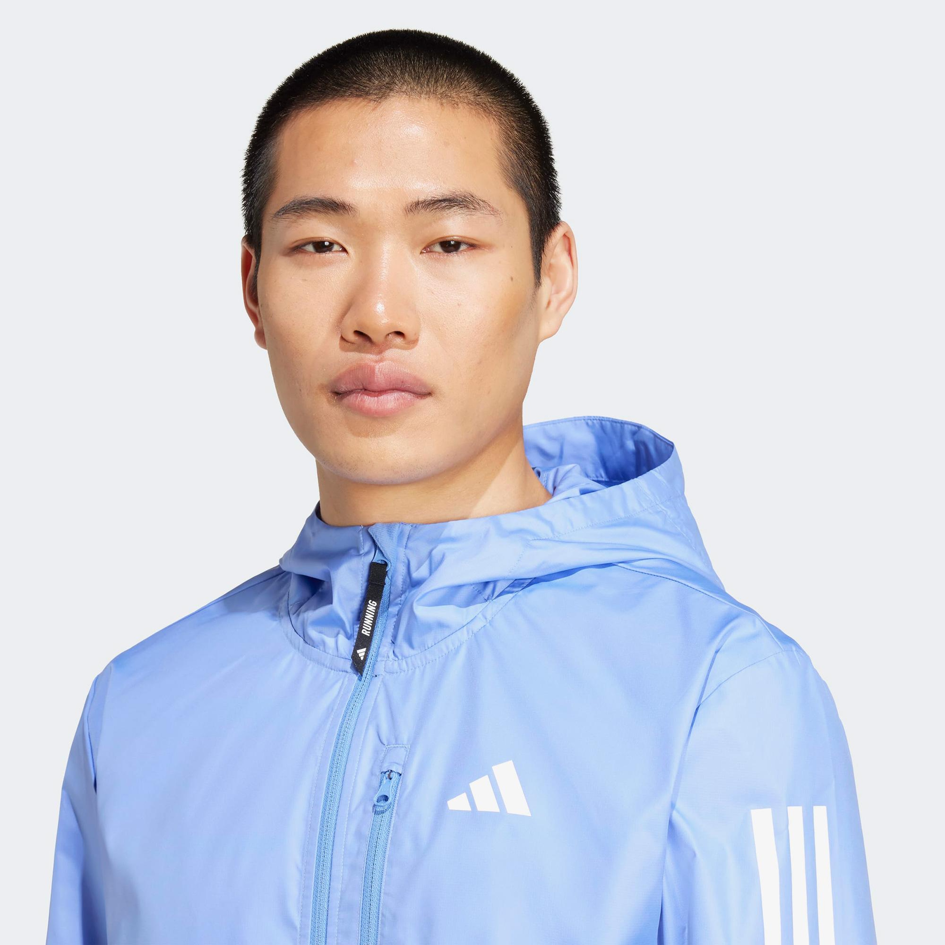 adidas Own The Run Erkek Mavi Koşu Rüzgarlığı