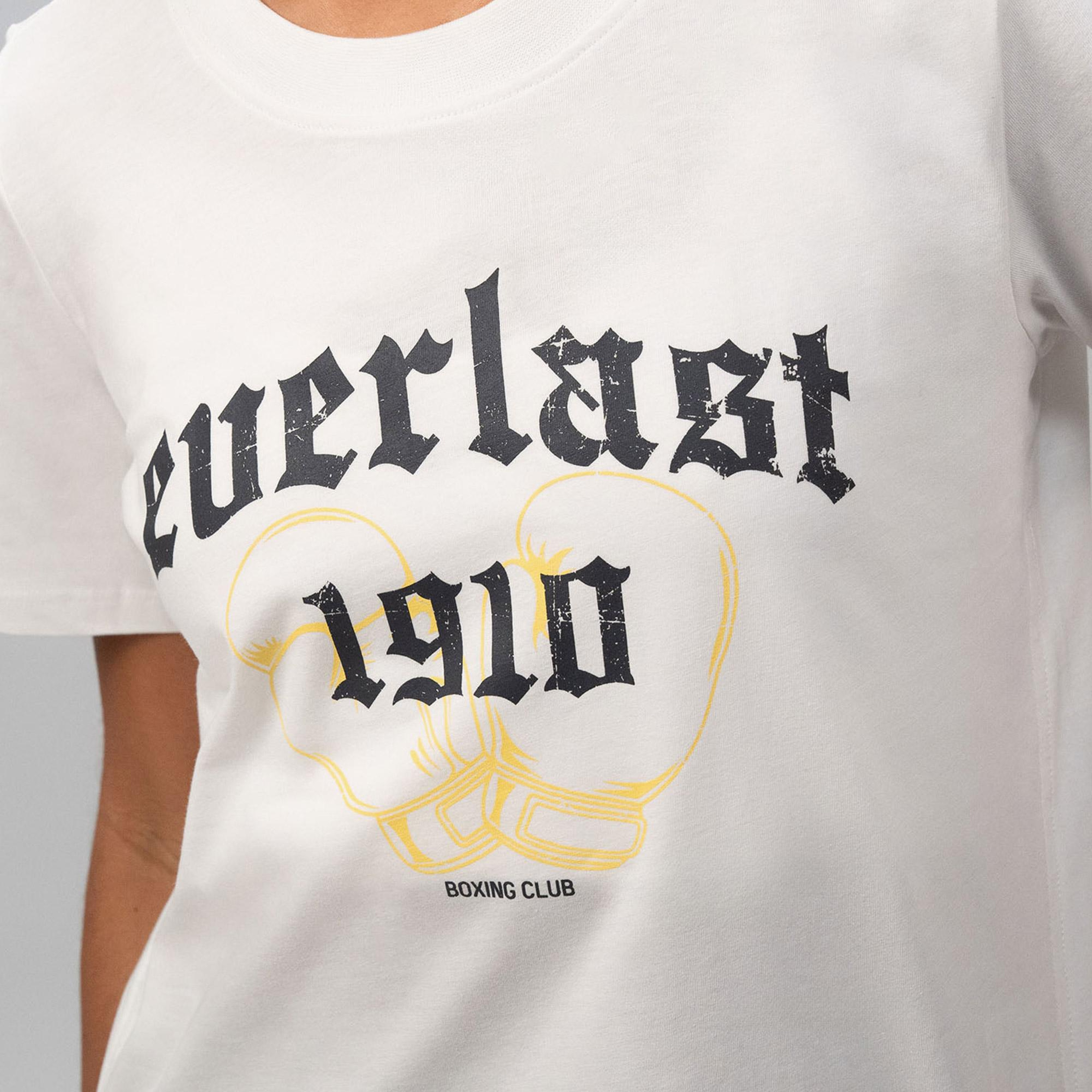 Everlast Graphic Boxing Collection Comfort Fit Beyaz Kadın T-Shirt