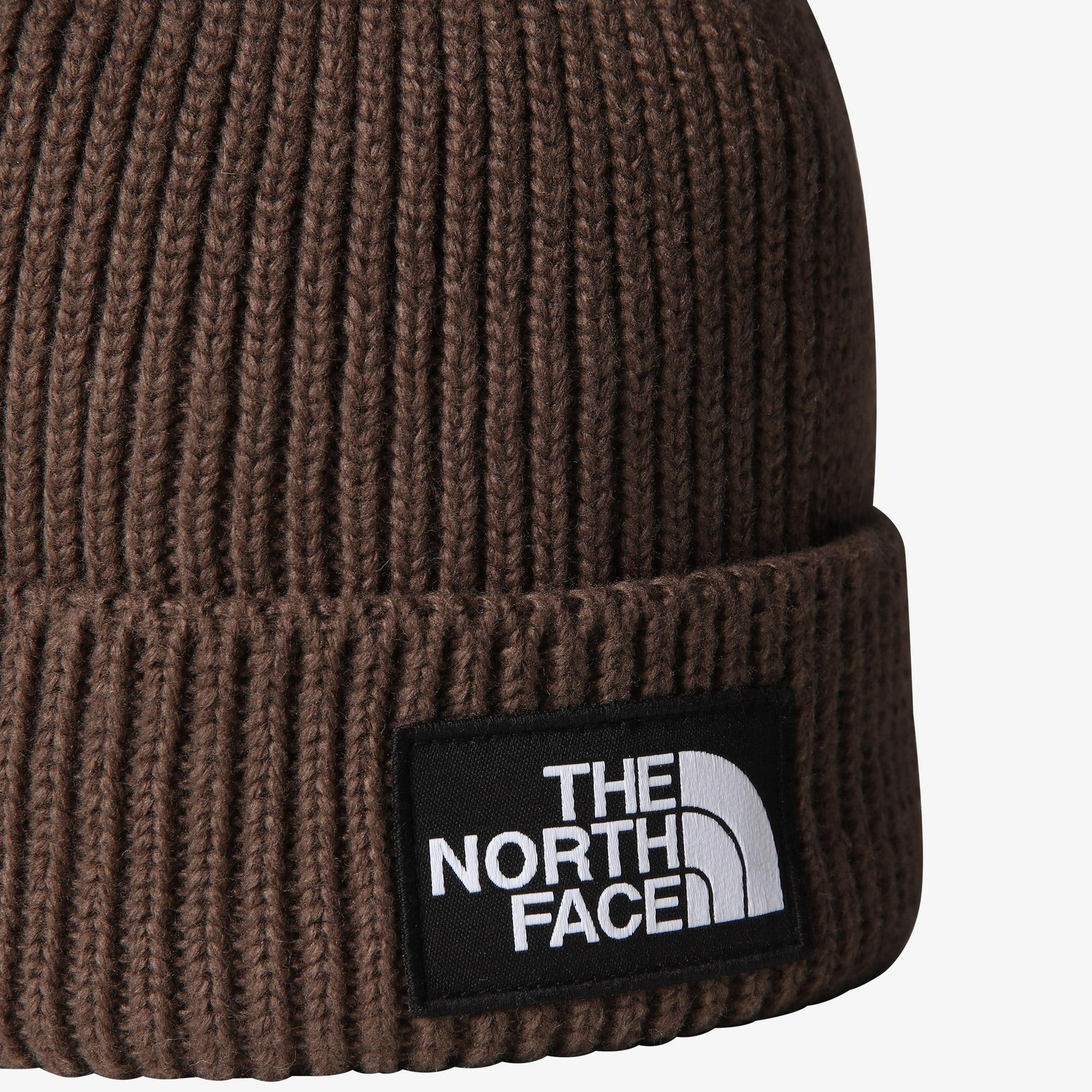 The North Face Logo Box Cuffed Unisex Kahverengi Outdoor Bere