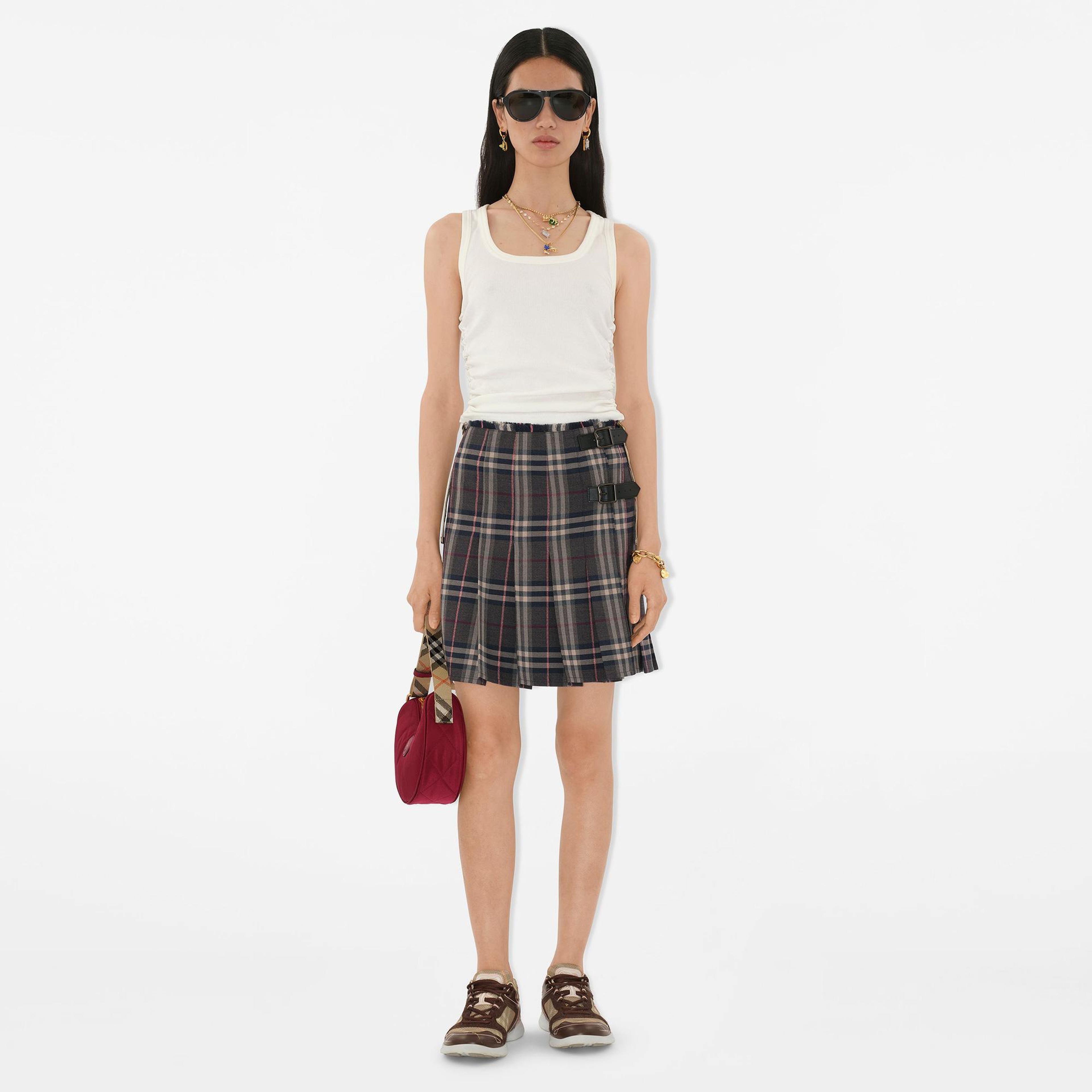 Burberry Kadın Mor Etek
