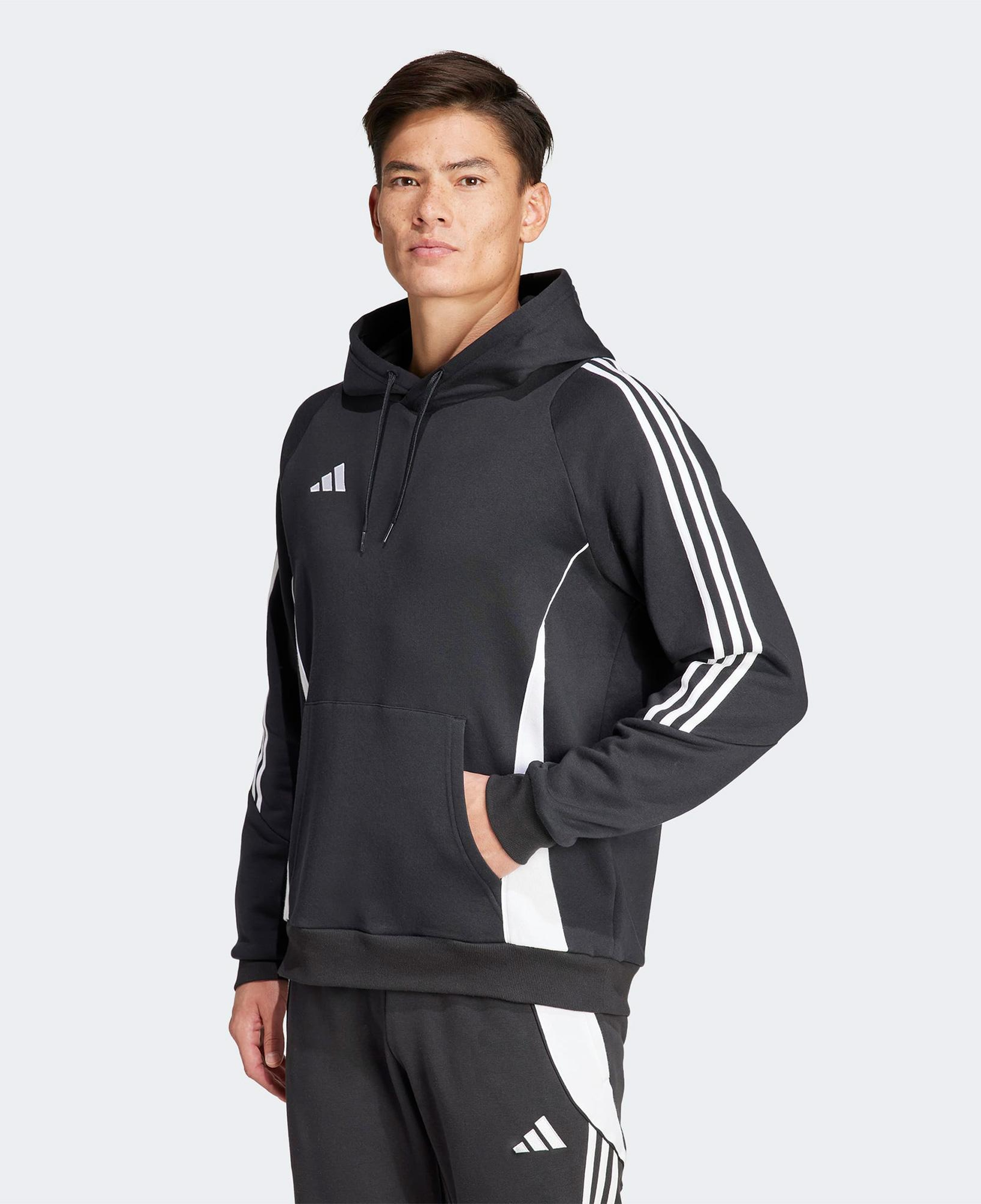 adidas Tiro 24 Kapüşonlu Erkek Siyah Futbol Sweatshirt