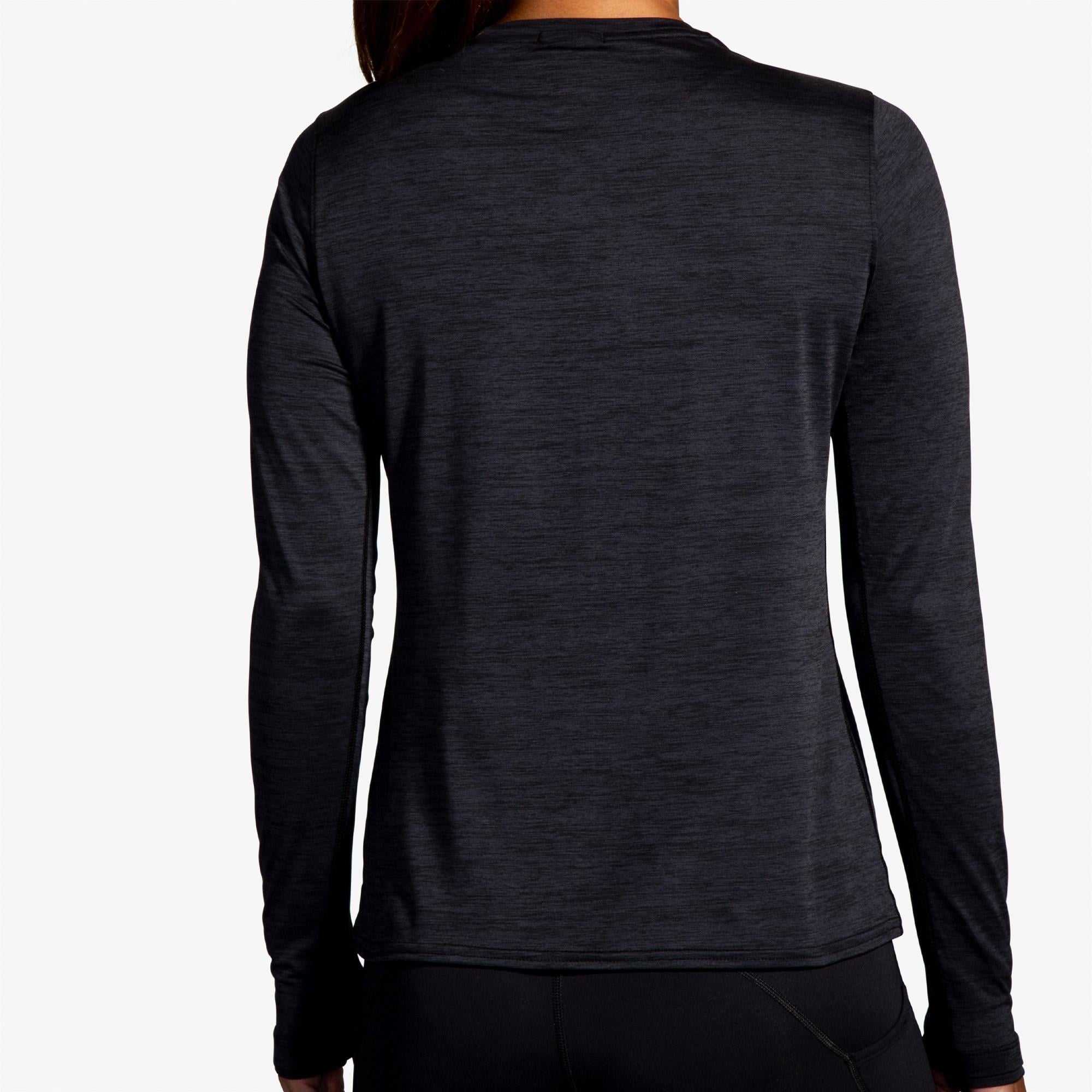 Brooks Luxe Long Sleeve Kadın Siyah Koşu Sweatshirt