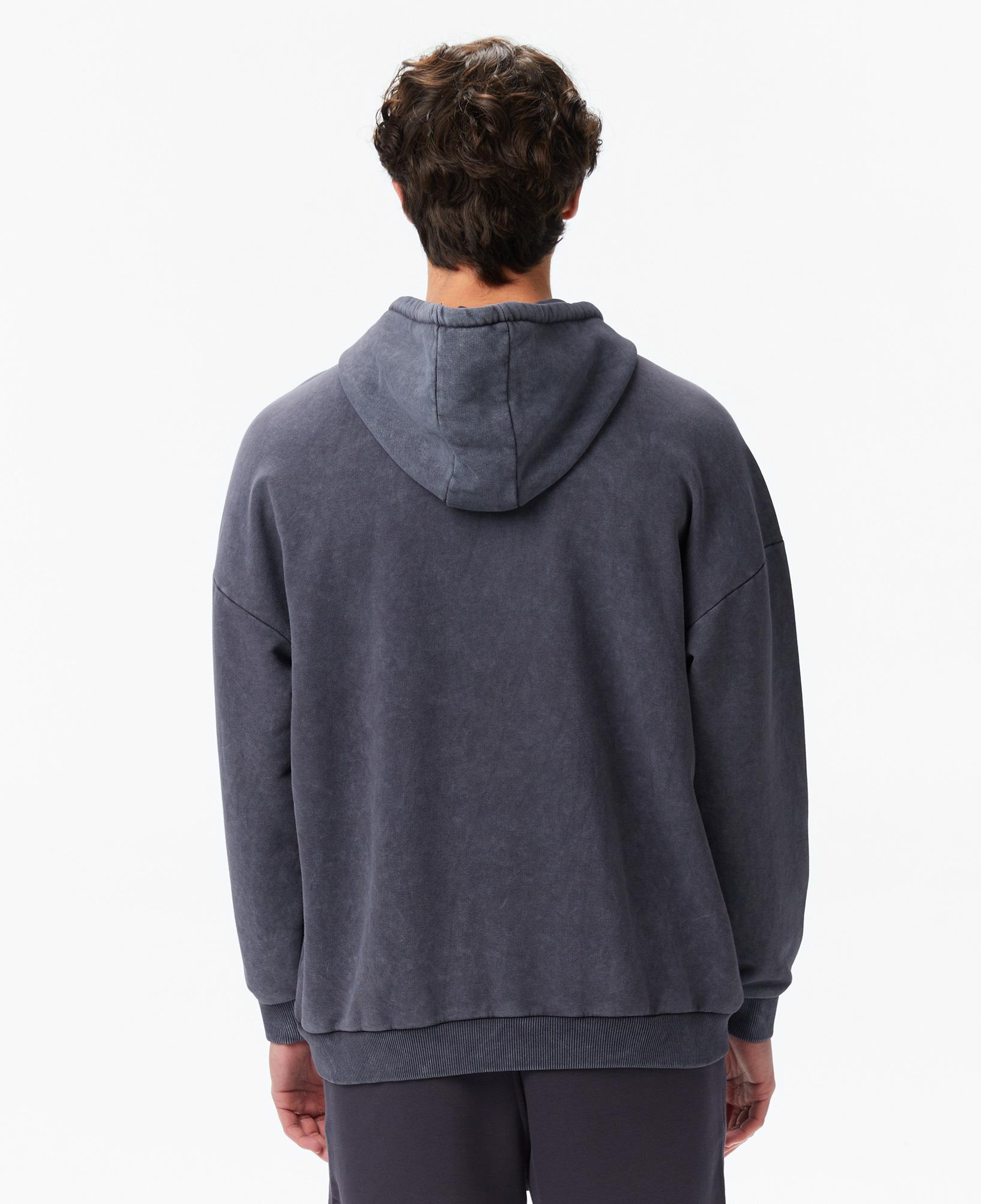 Everlast Authentic Boxing Oversize Erkek Gri Kapüşonlu Sweatshirt