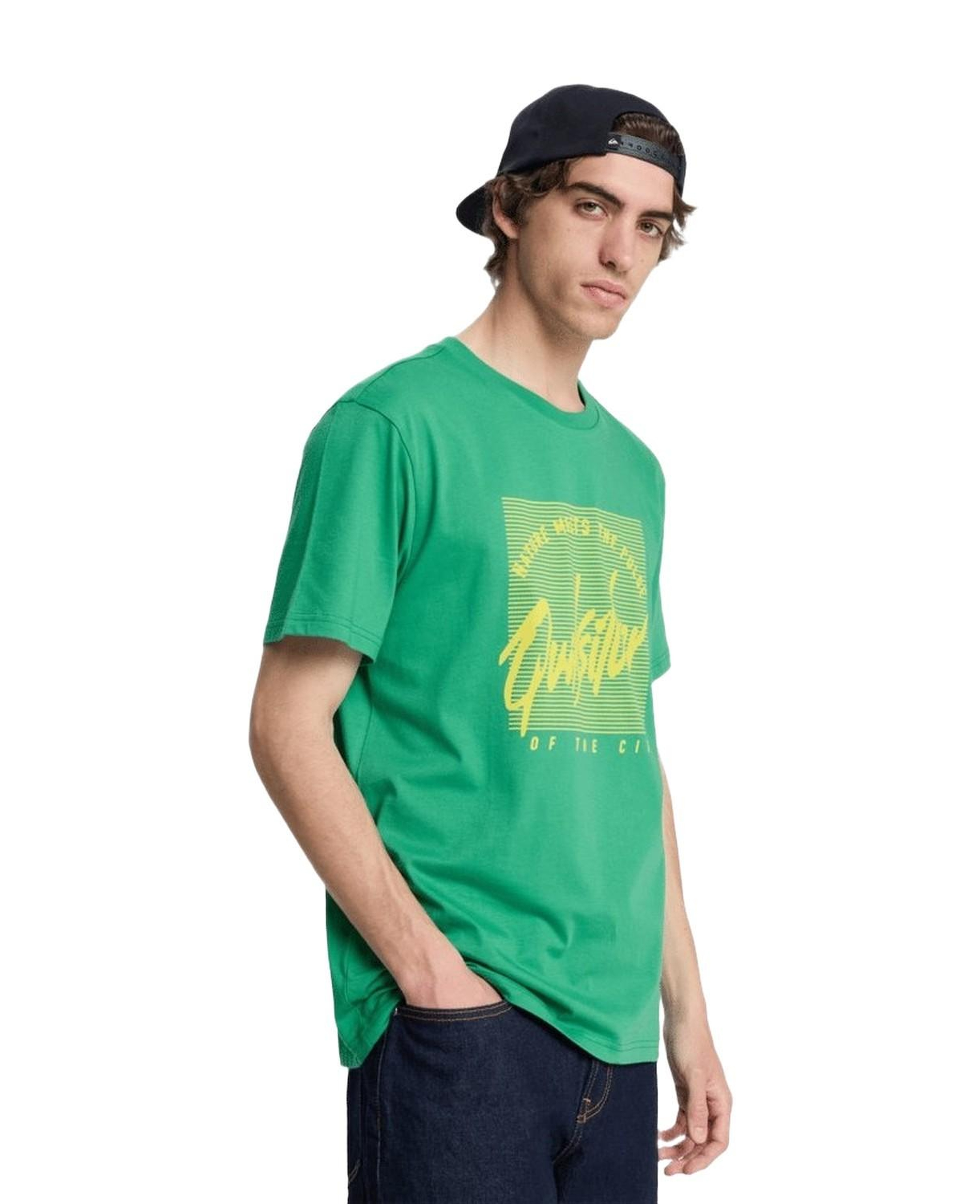 Quiksilver Retro Mood Erkek Yeşil Tişört