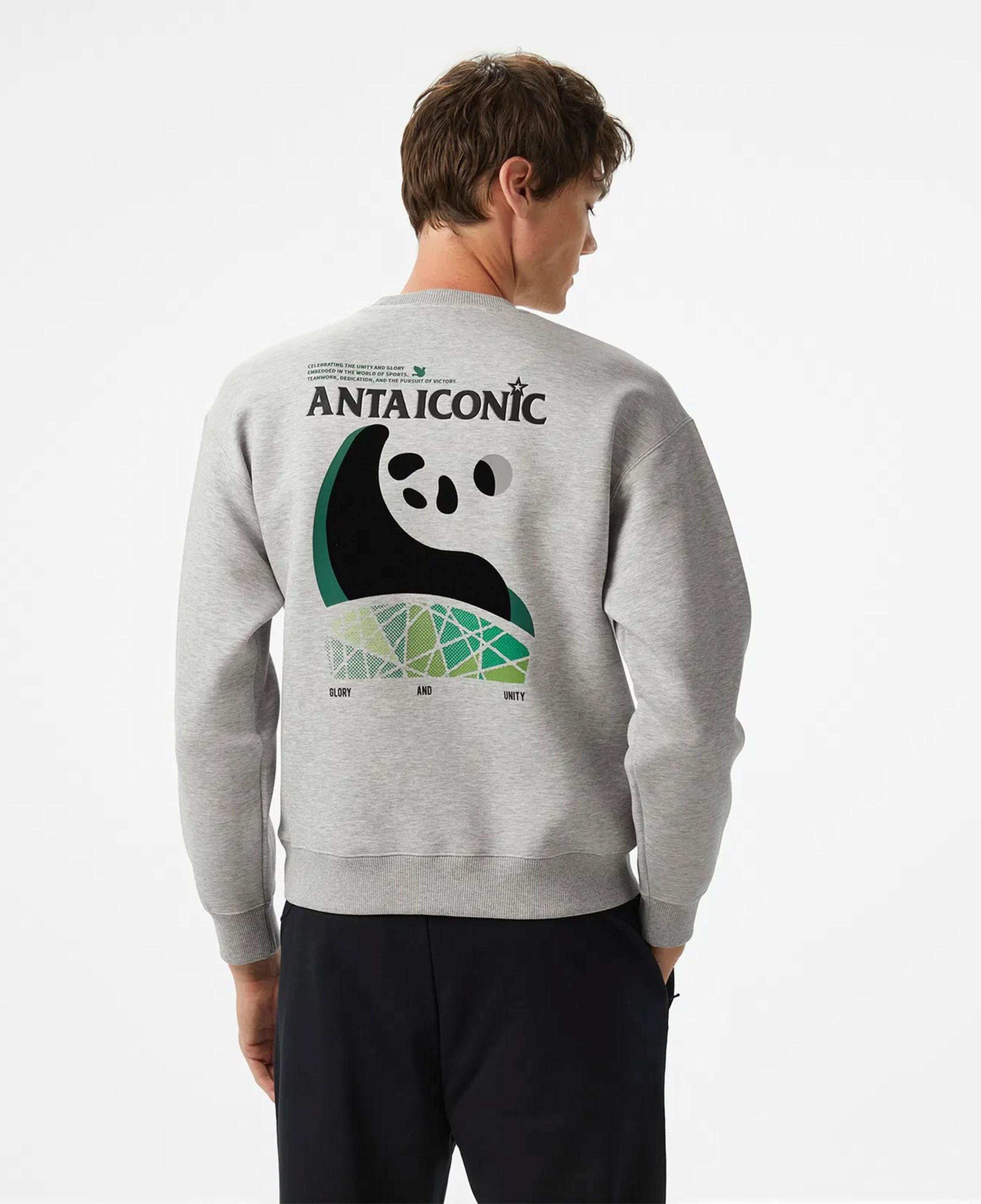 Anta Iconic Erkek Gri Sweatshirt