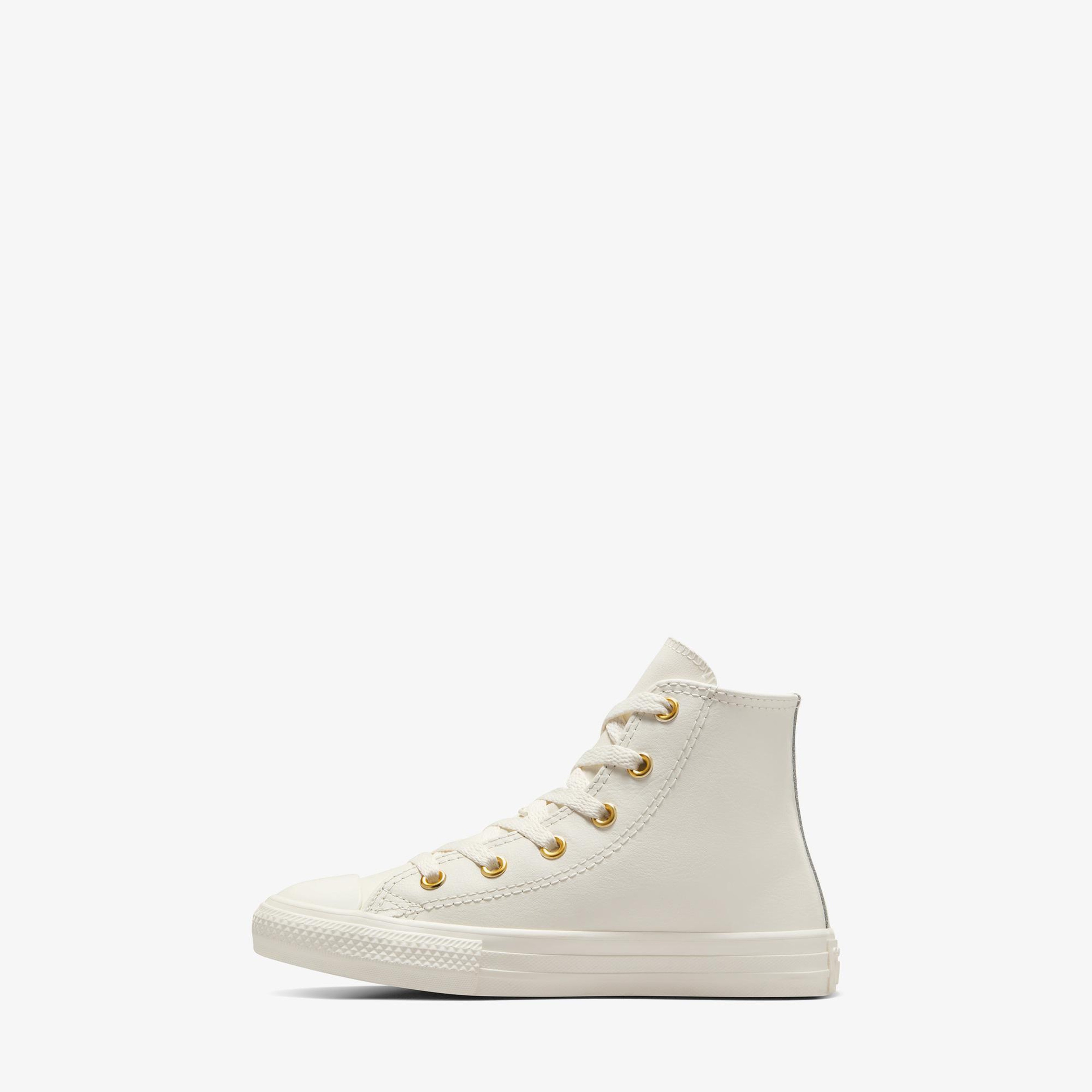 Converse Chuck Taylor All Star Taylored Lux Çocuk Krem 77 Deri Sneaker