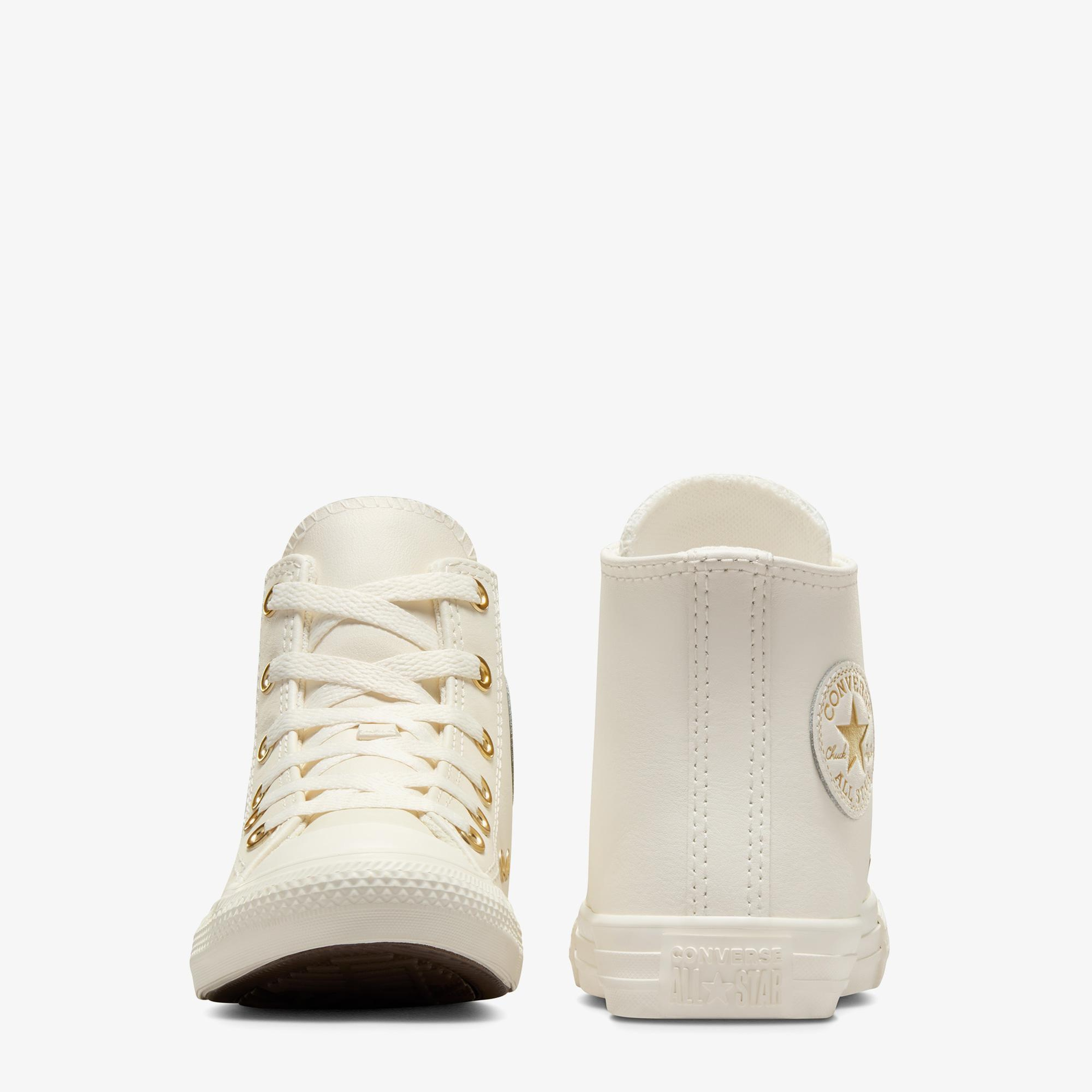 Converse Chuck Taylor All Star Taylored Lux Çocuk Krem 77 Deri Sneaker