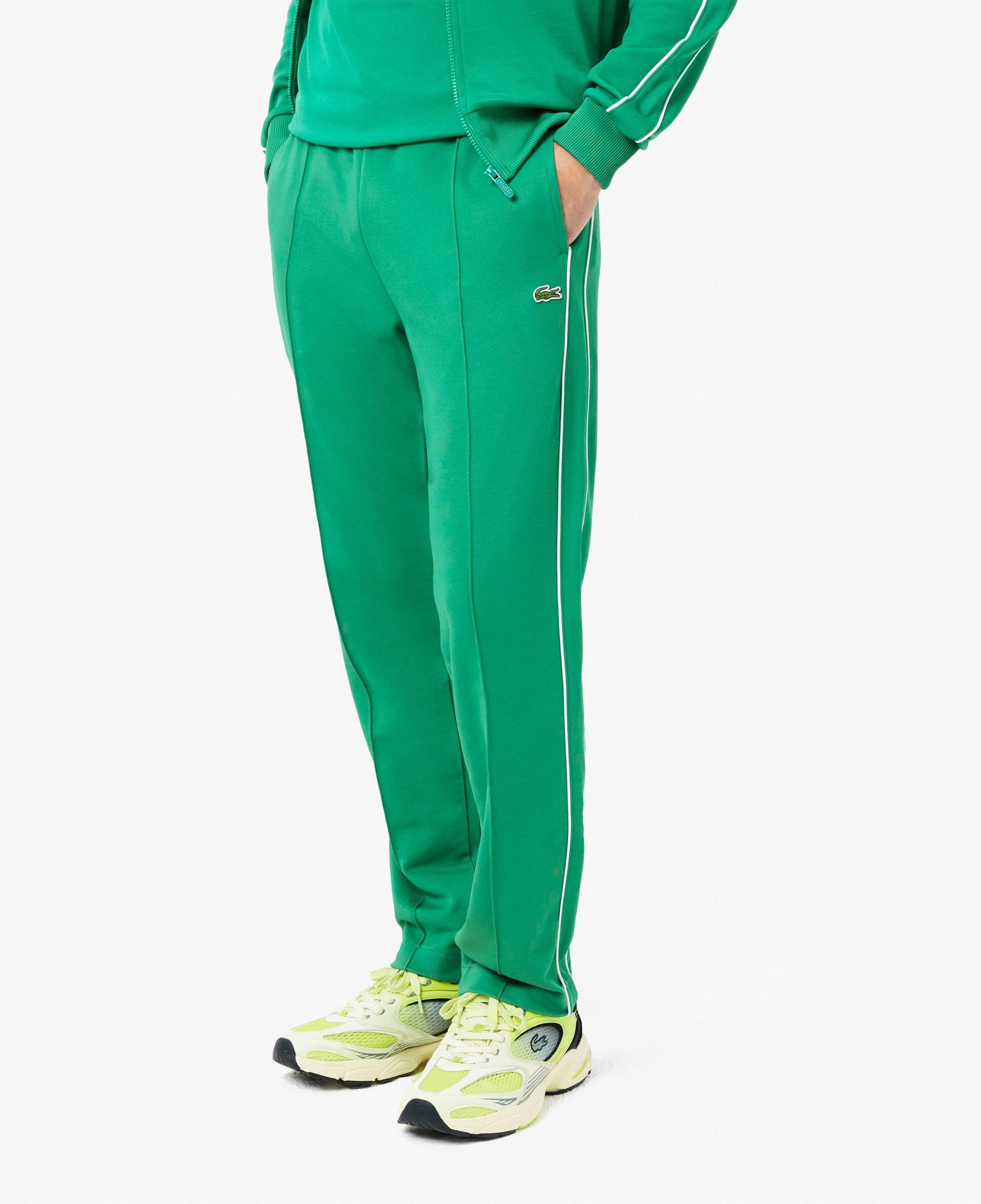 Lacoste Erkek Regular Fit Çizgili Yeşil Eşofman Altı