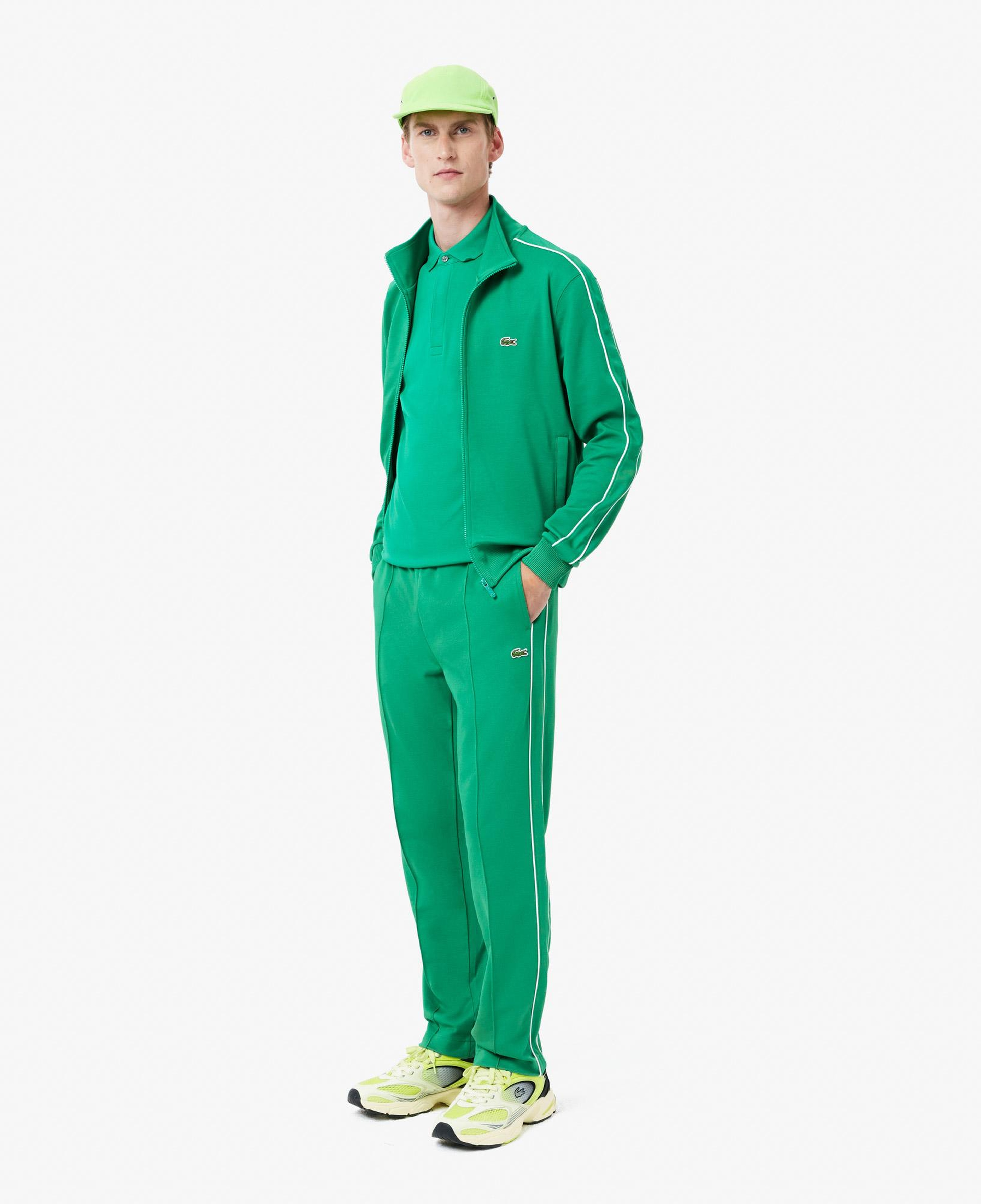 Lacoste Erkek Regular Fit Çizgili Yeşil Eşofman Altı