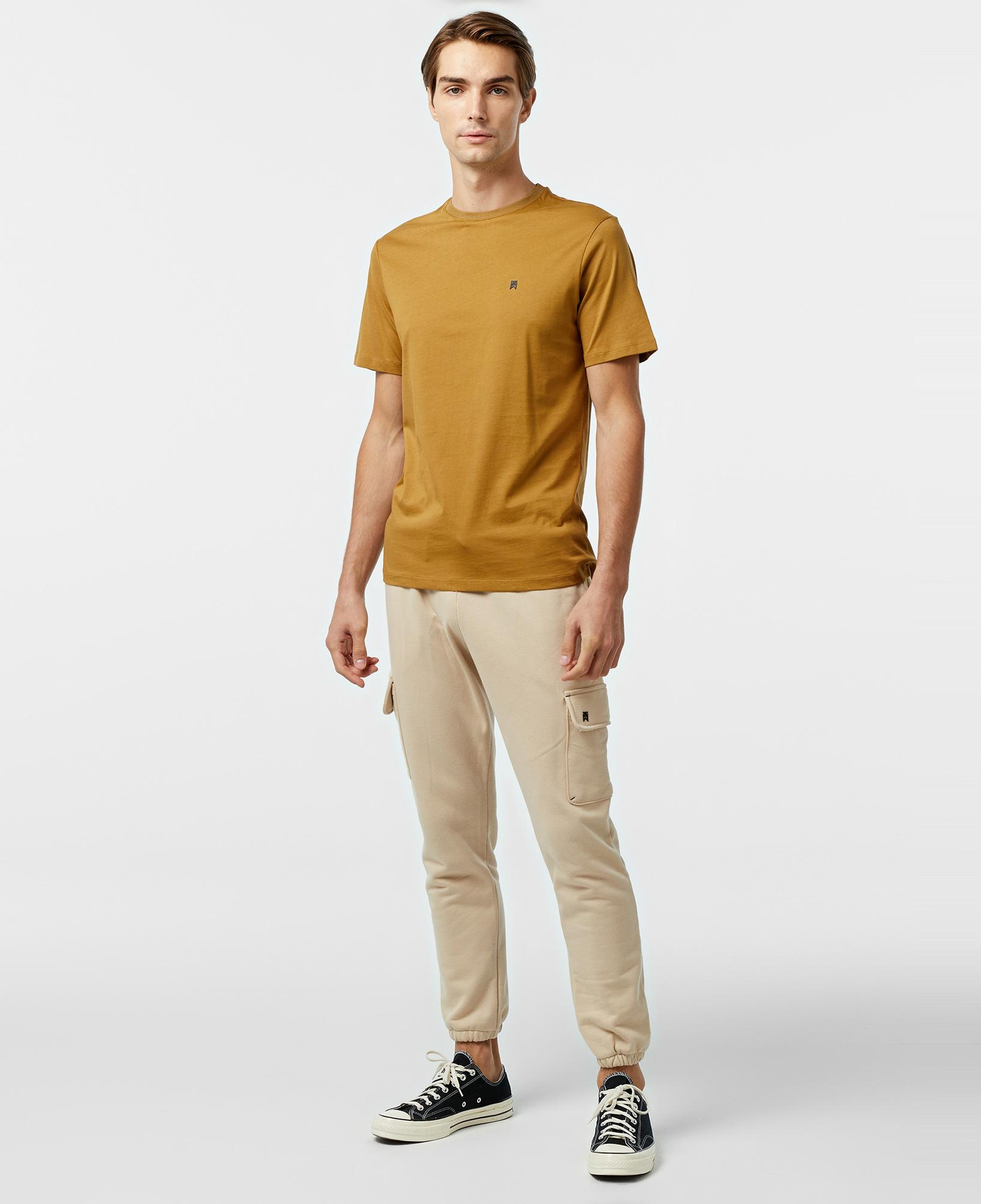 Tactical Wolves Classic Erkek Bej Günlük  T-Shirt