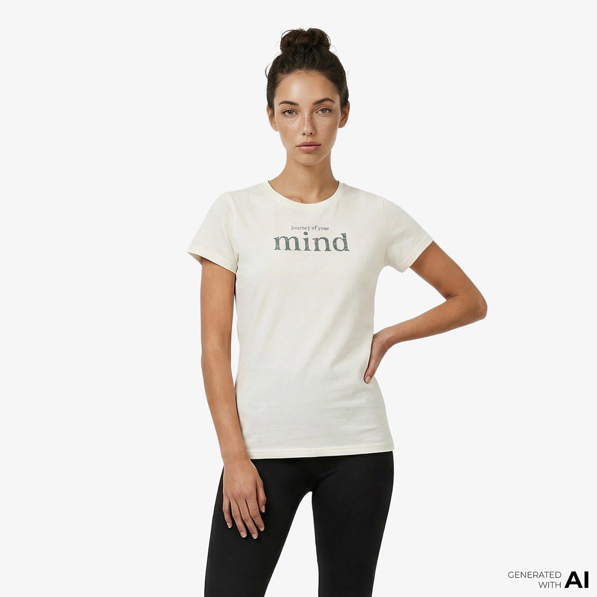Energetics Journey of Mind Kadın Beyaz Antrenman T-Shirt