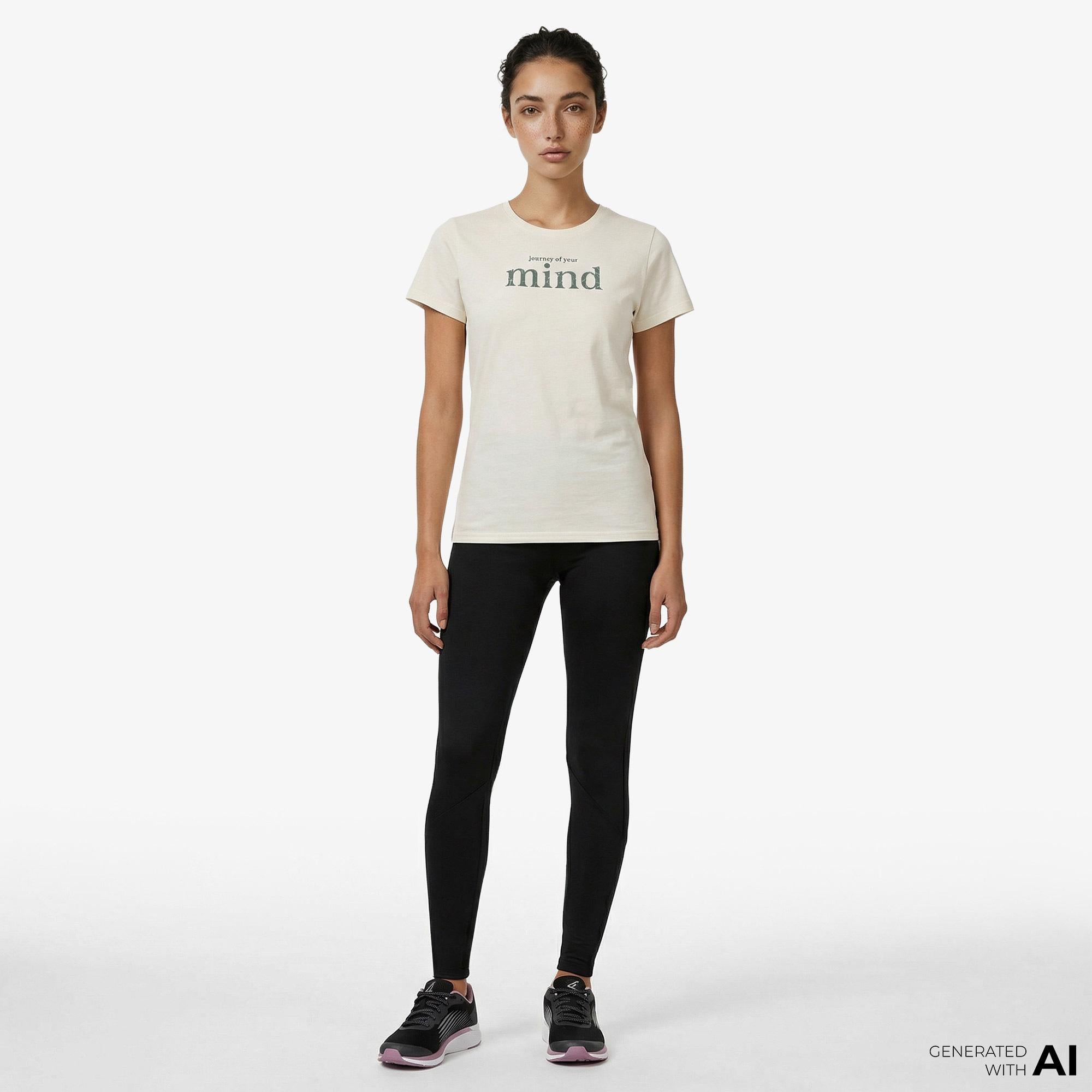 Energetics Journey of Mind Kadın Beyaz Antrenman T-Shirt