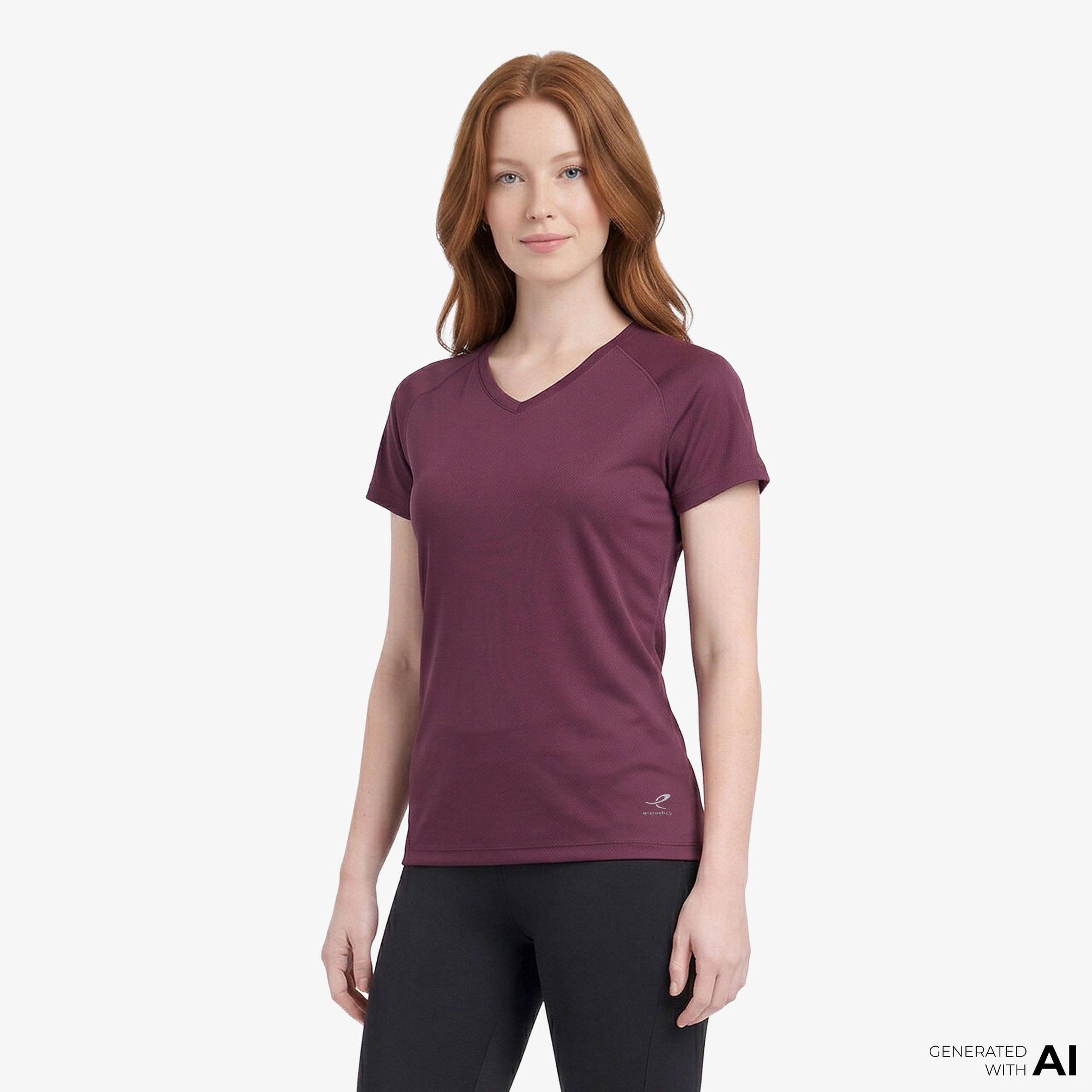 Energetics Natalja Ss Kadın Mor Koşu T-Shirt