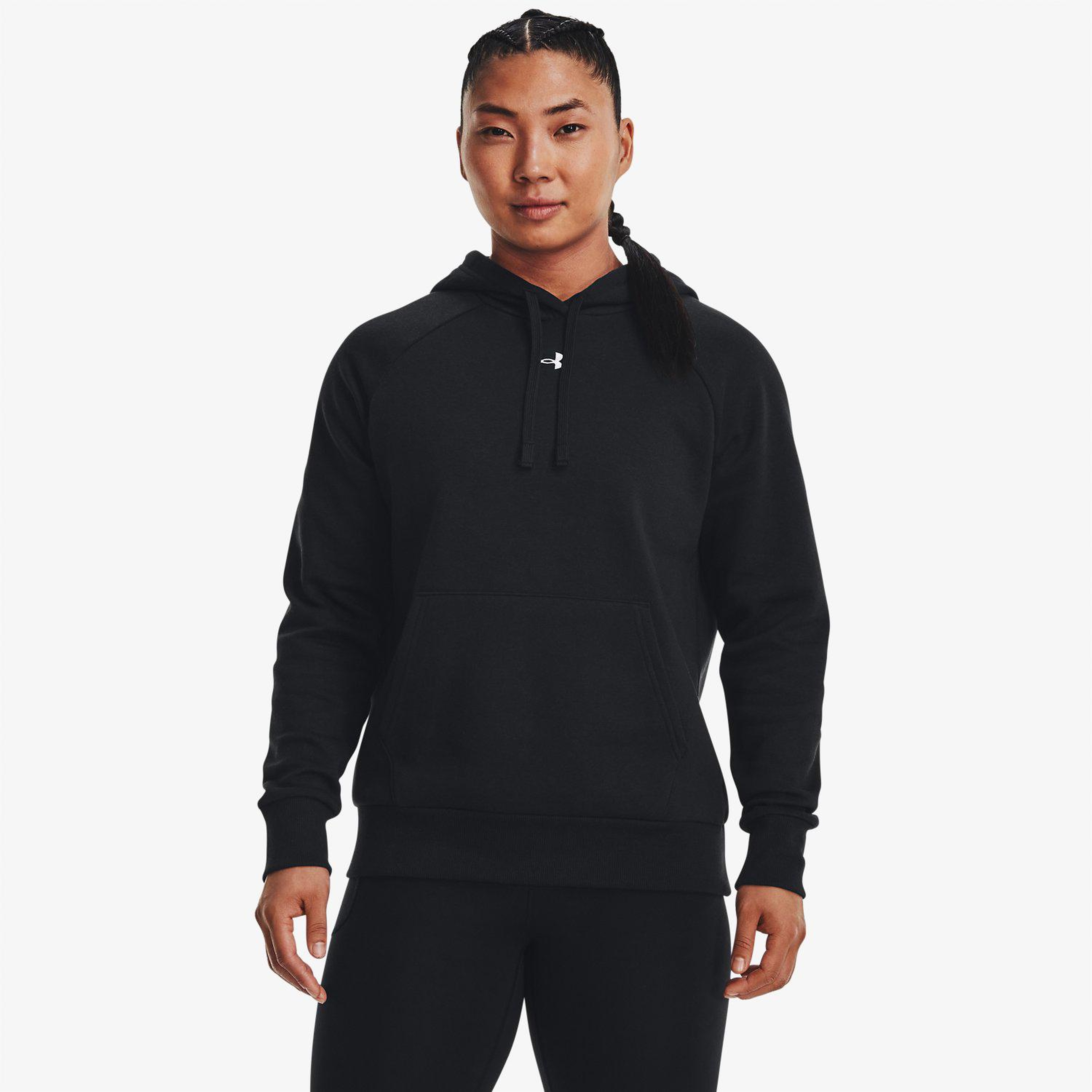 Under Armour Rival Fleece Kadın Siyah Günlük Günlük Sweatshirt