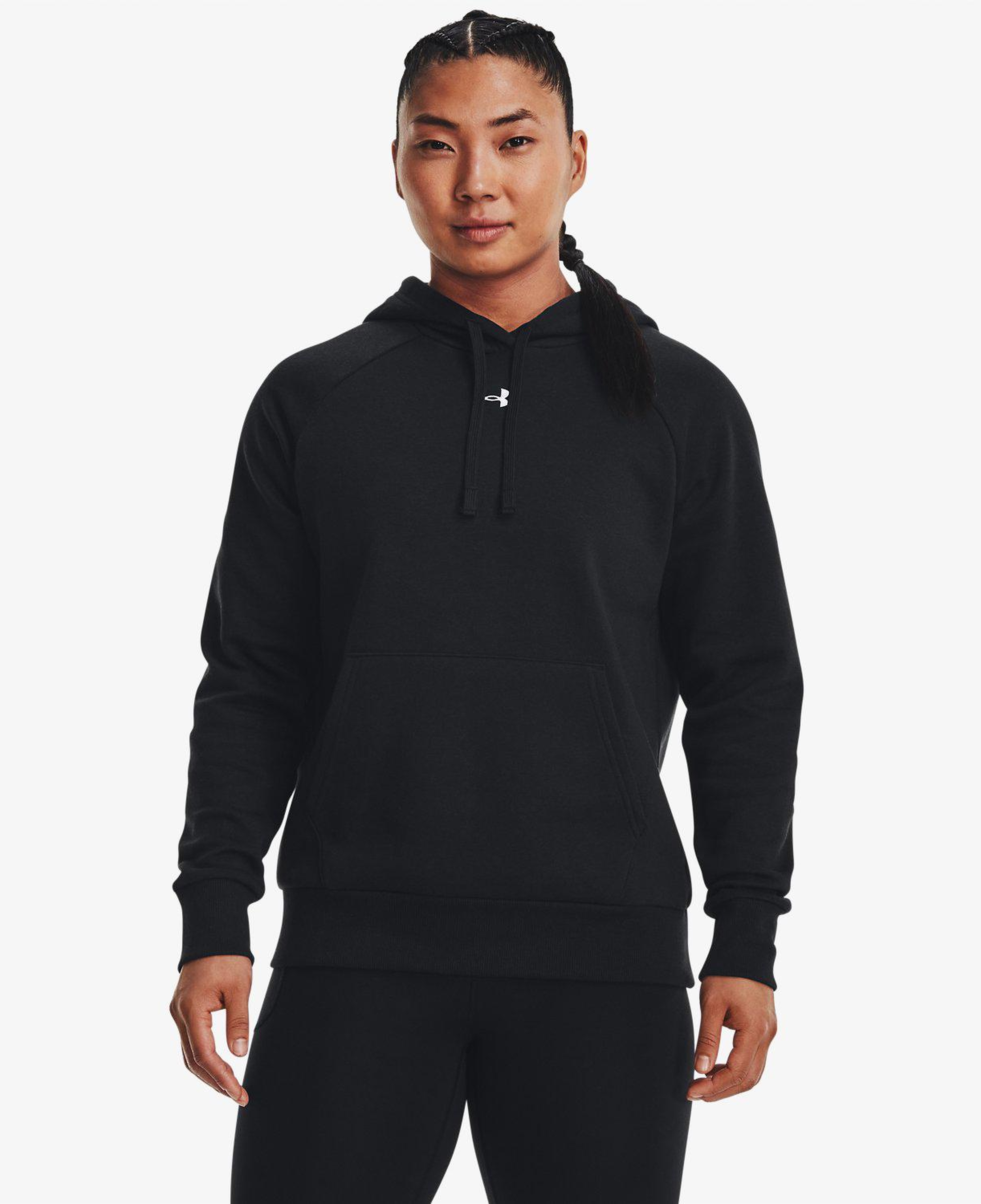 Under Armour Rival Fleece Kadın Siyah Günlük Günlük Sweatshirt