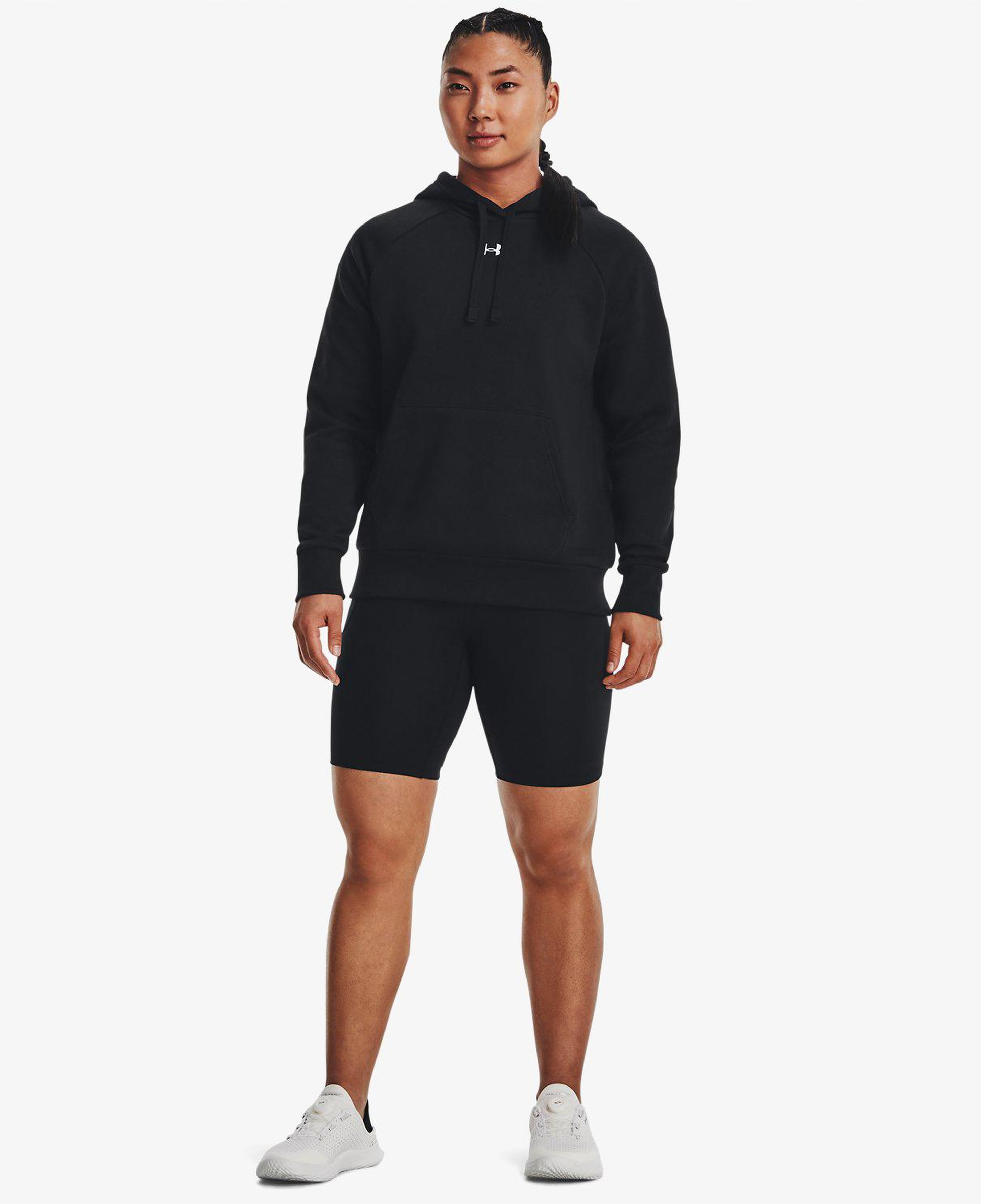 Under Armour Rival Fleece Kadın Siyah Günlük Günlük Sweatshirt