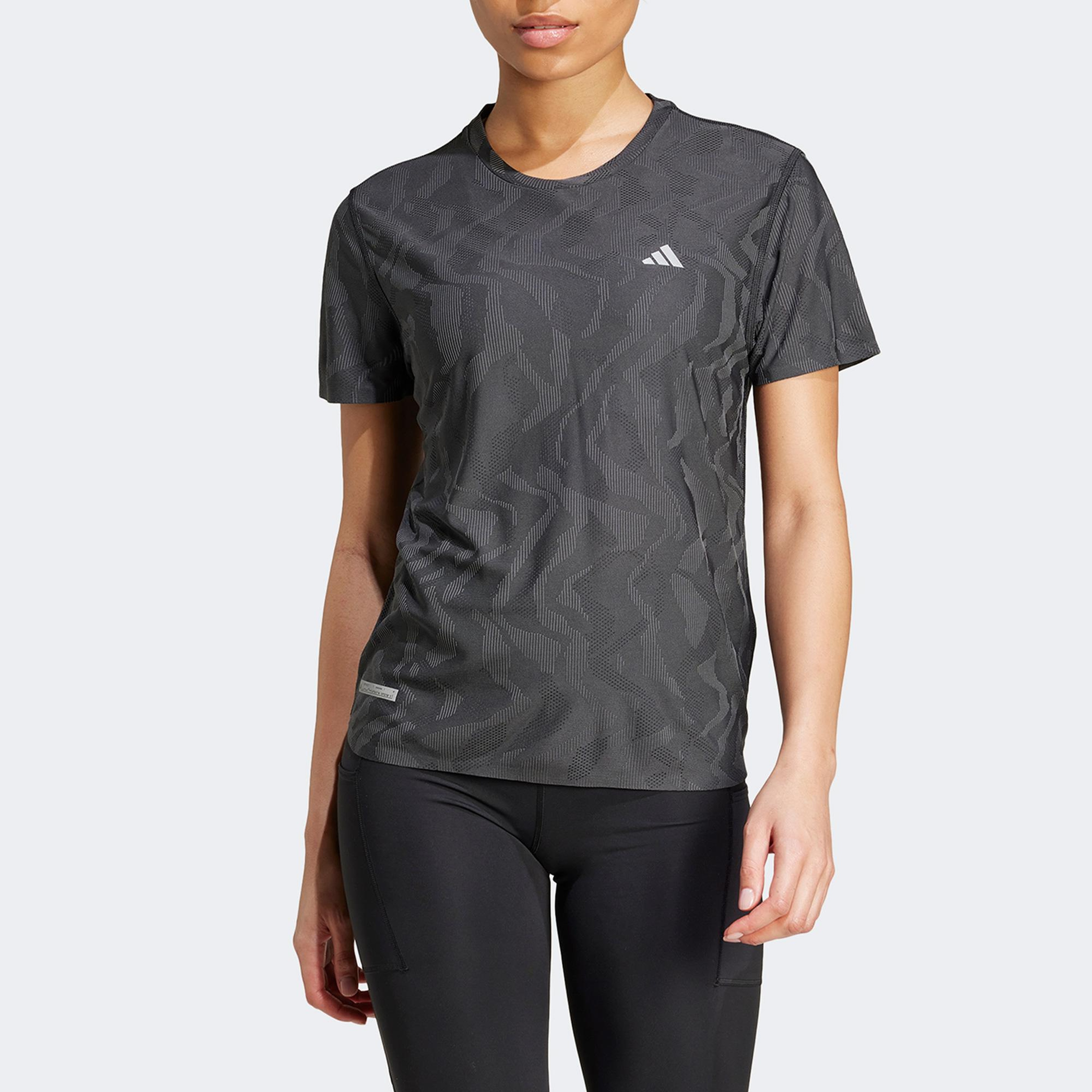 adidas Ultimate Heat Rdy Kadın Siyah Koşu T-Shirt