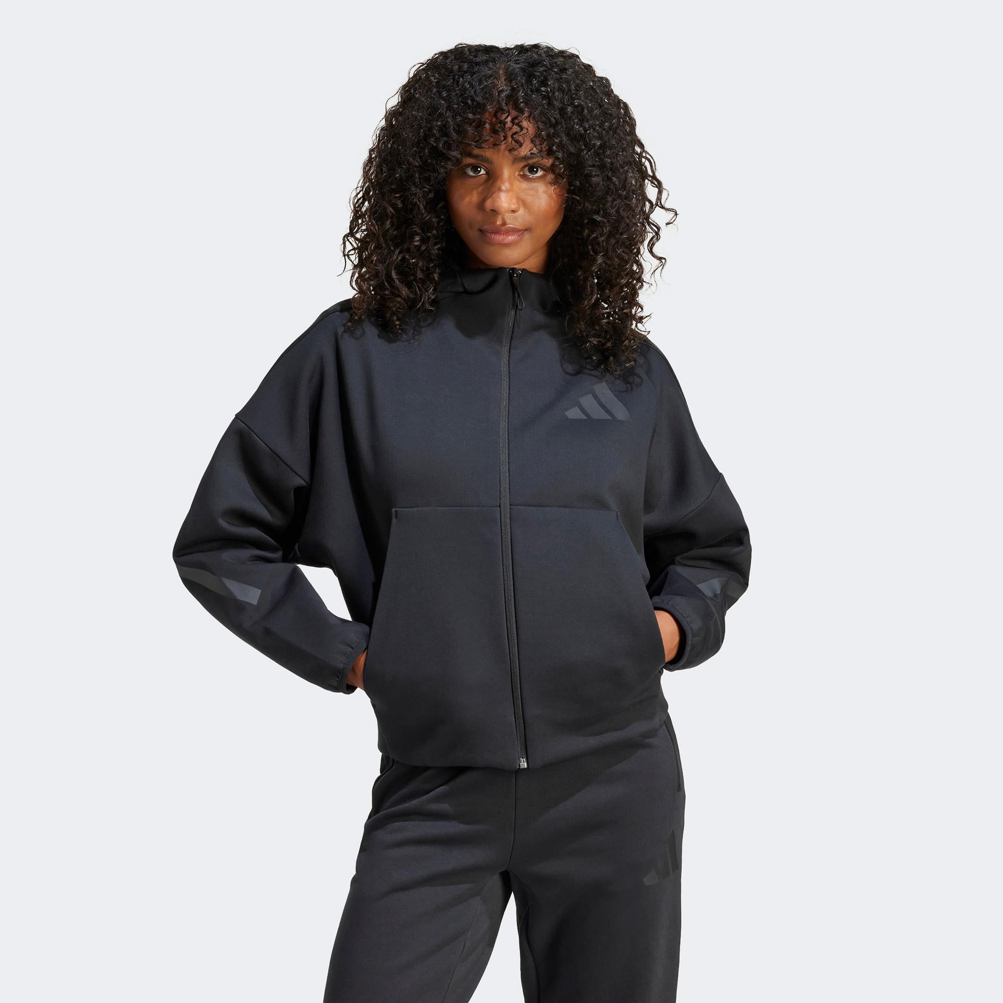 adidas ZNE Kadın Siyah Günlük Sweatshirt