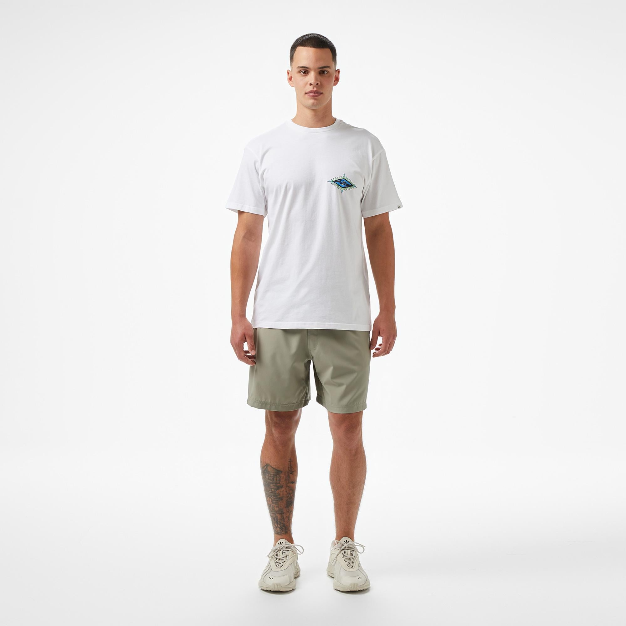 Quiksilver Ev Beach Blast Ss Erkek Beyaz T-Shirt