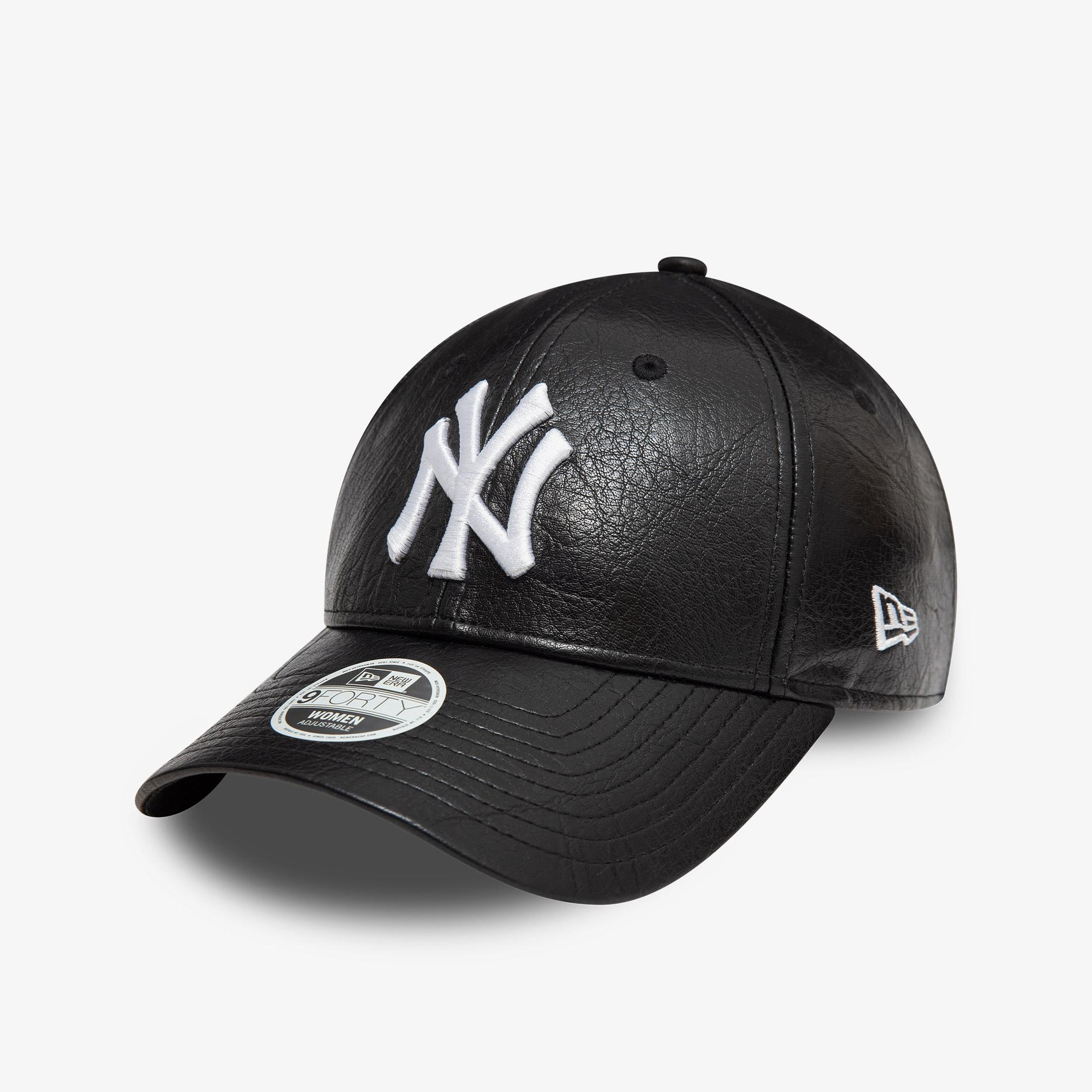 New Era Crinkled Pu 9Forty Kadın Siyah Şapka