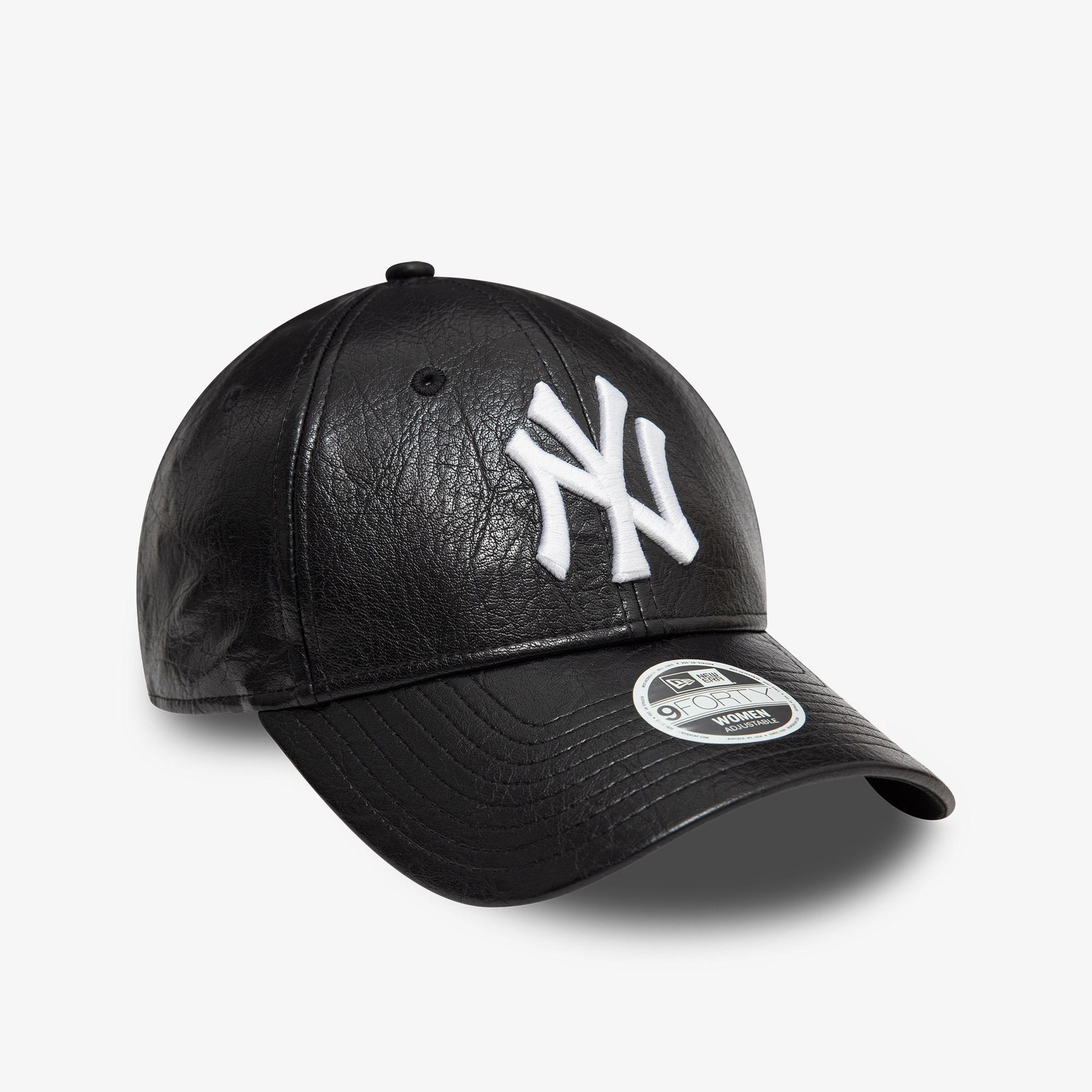 New Era Crinkled Pu 9Forty Kadın Siyah Şapka
