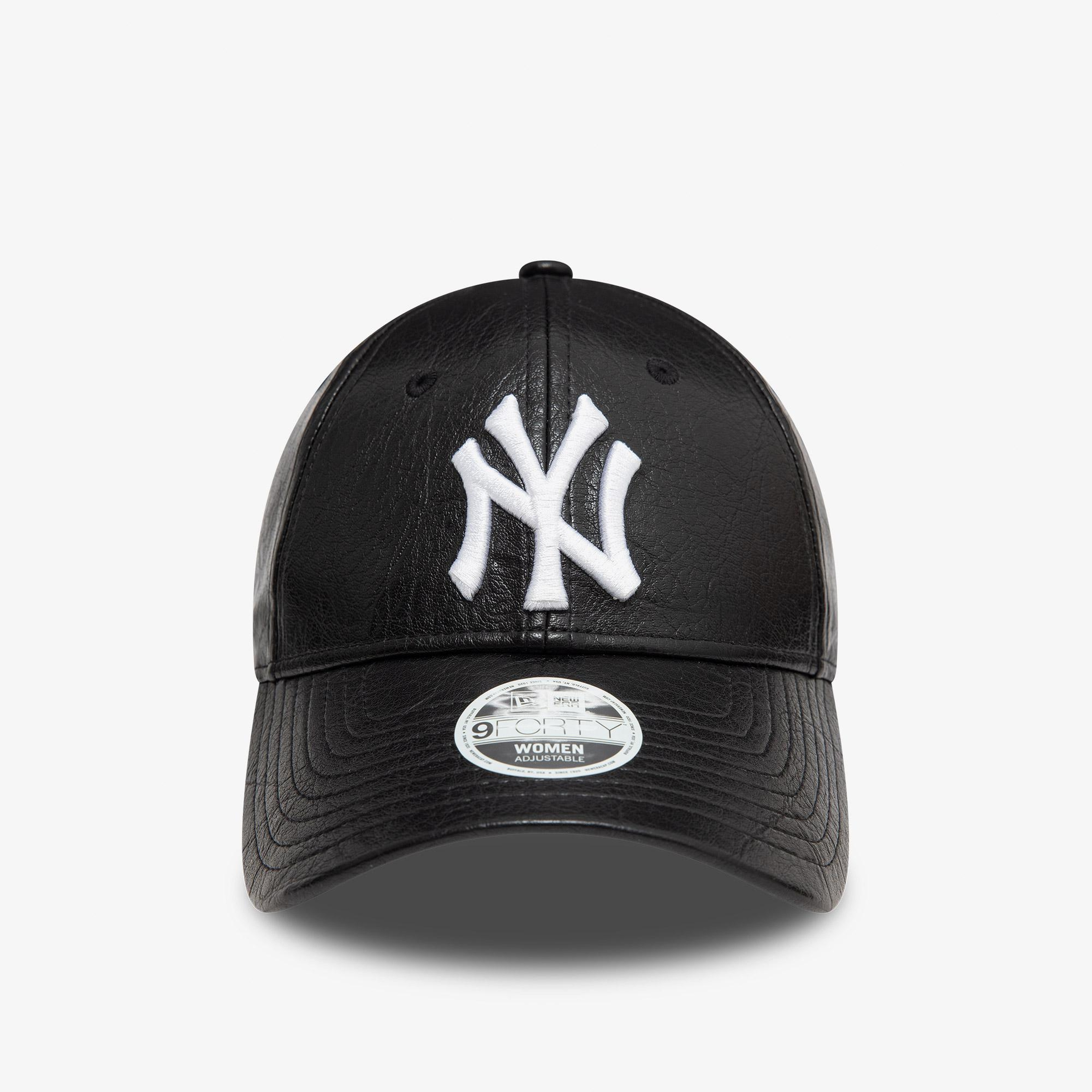 New Era Crinkled Pu 9Forty Kadın Siyah Şapka
