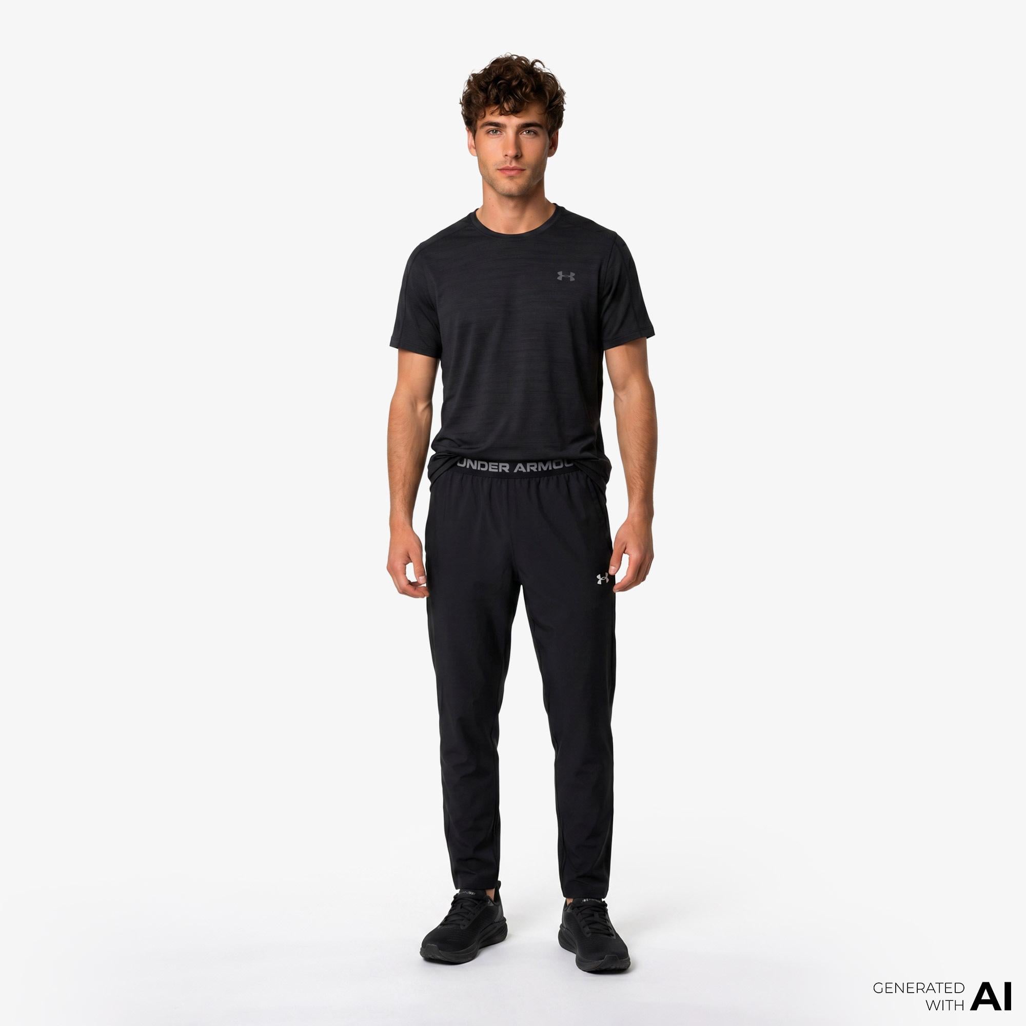 Under Armour Velociti Reflct Ss Erkek Siyah Koşu T-Shirt