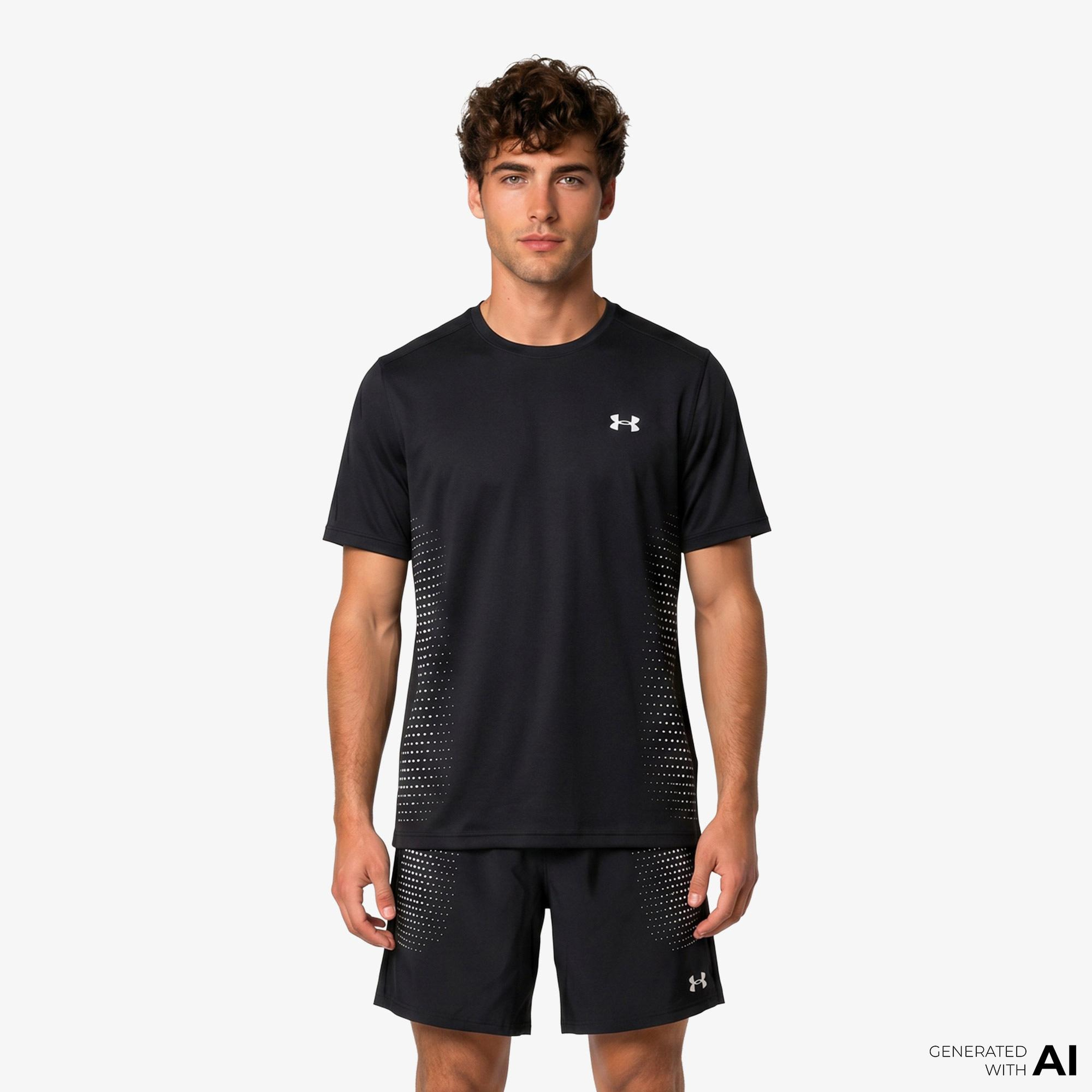 Under Armour Tech Play S Erkek Siyah Antrenman T-Shirt