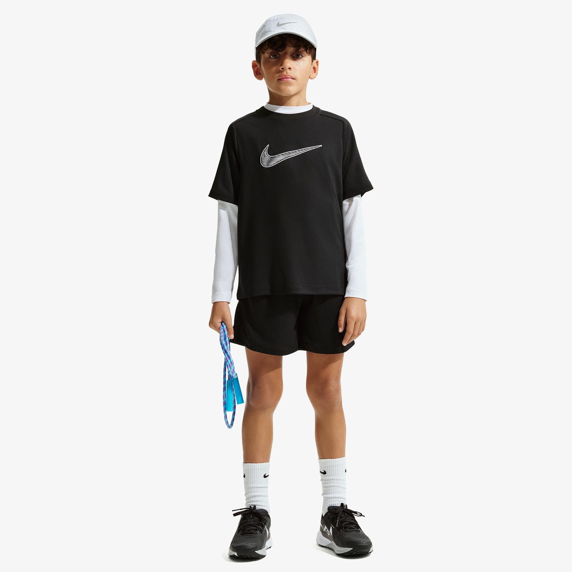 Nike Dri-Fit Multi Çocuk Siyah T-Shirt