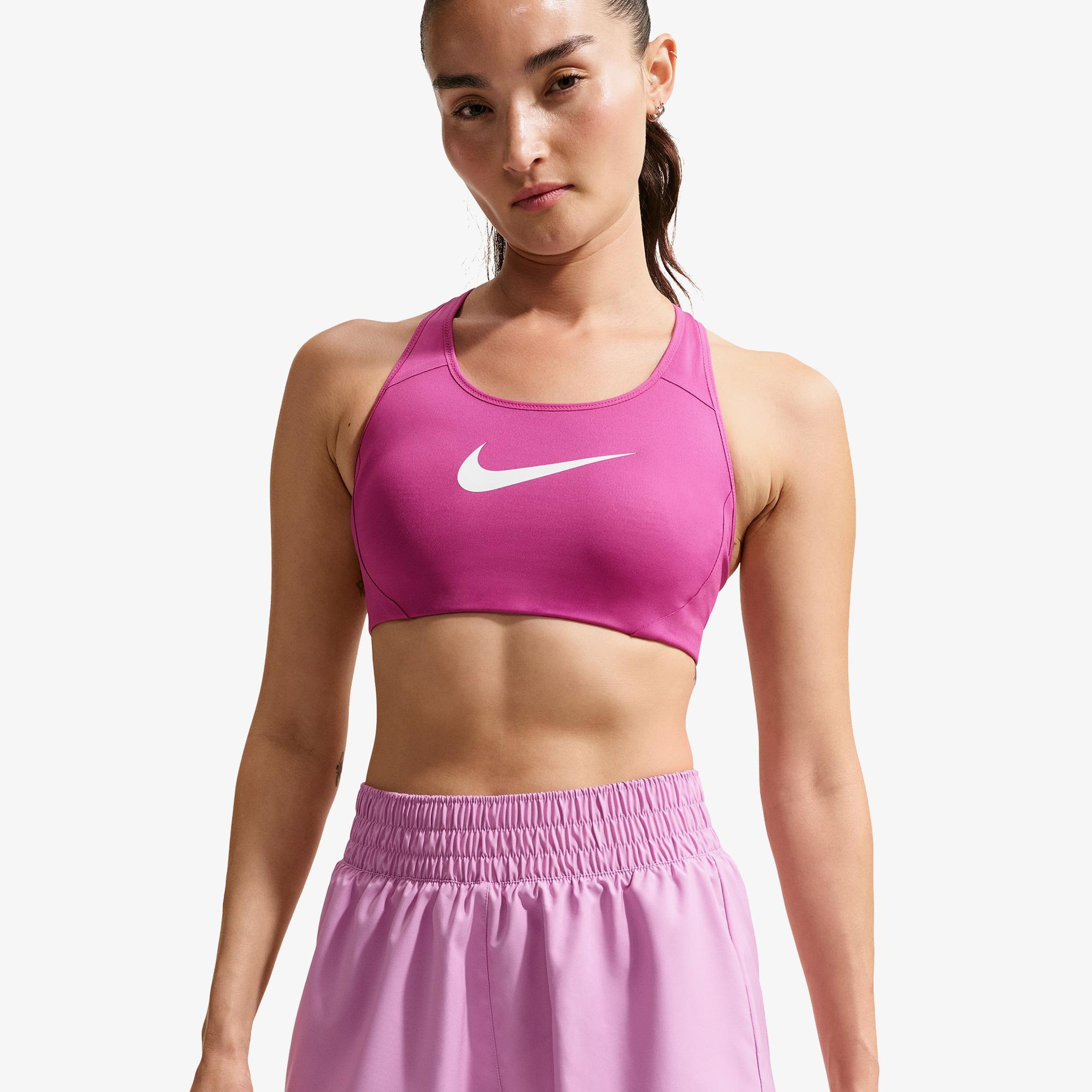 Nike Dri-Fit One Yüksek Belli 8 cm Kadın Pembe Şort