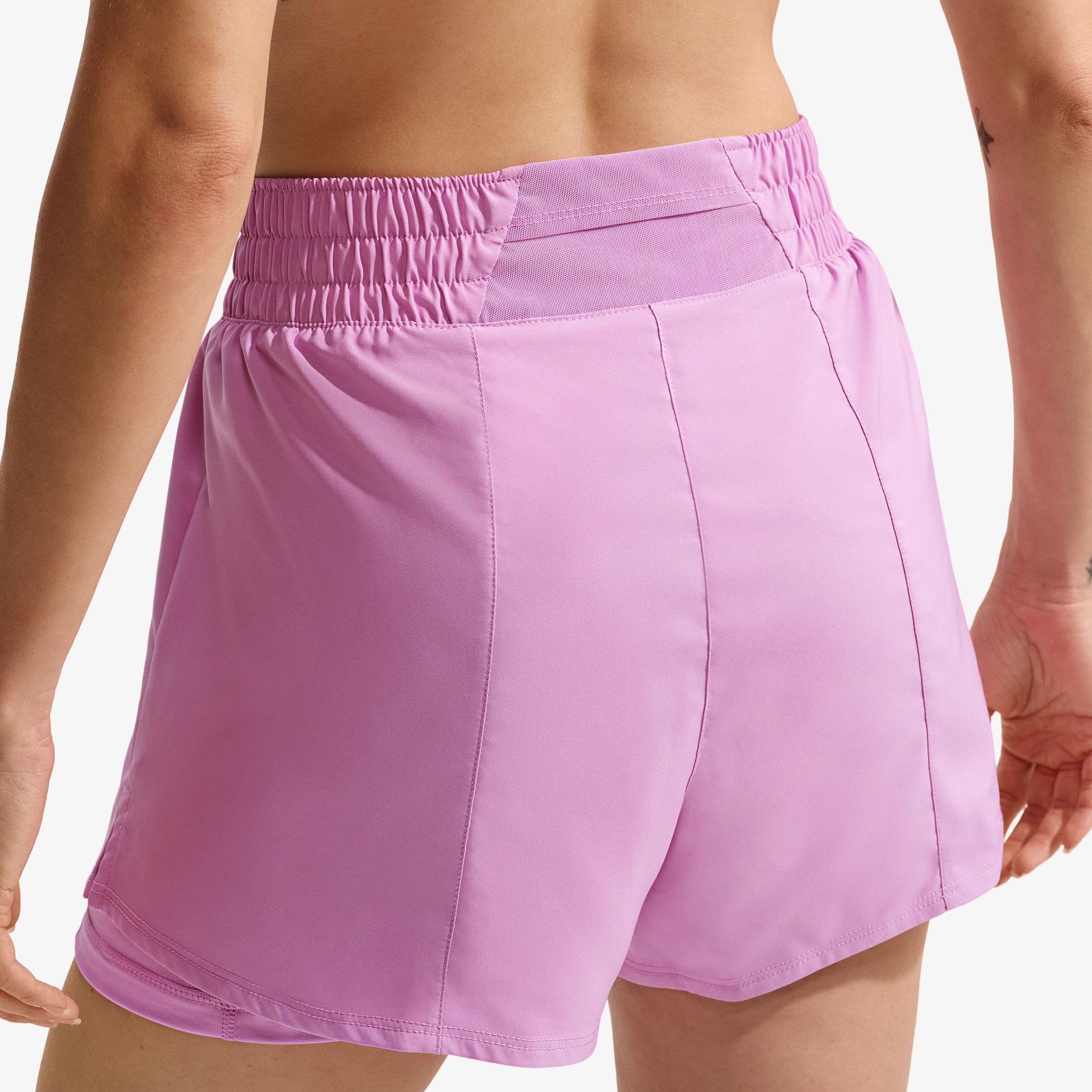 Nike Dri-Fit One Yüksek Belli 8 cm Kadın Pembe Şort