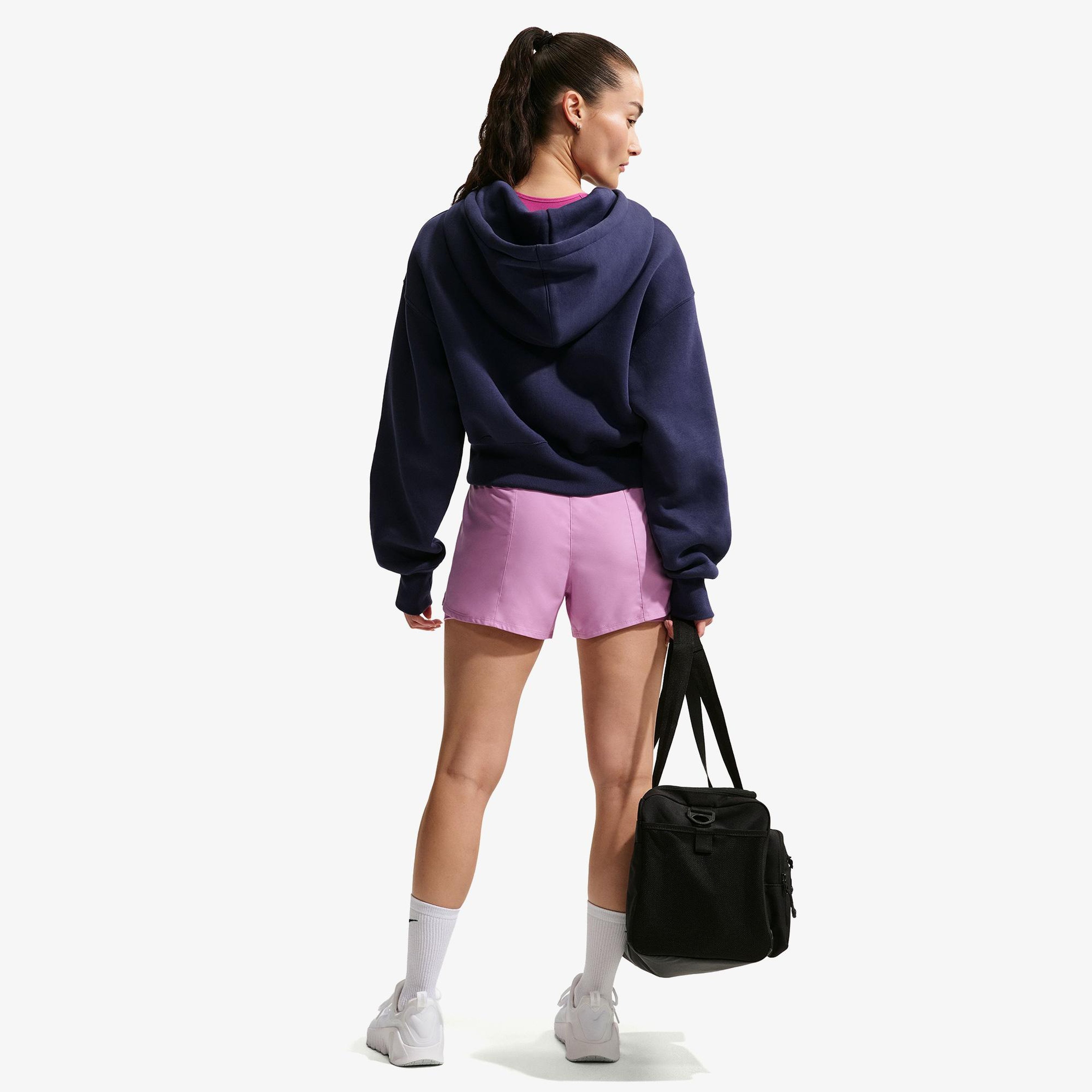 Nike Dri-Fit One Yüksek Belli 8 cm Kadın Pembe Şort