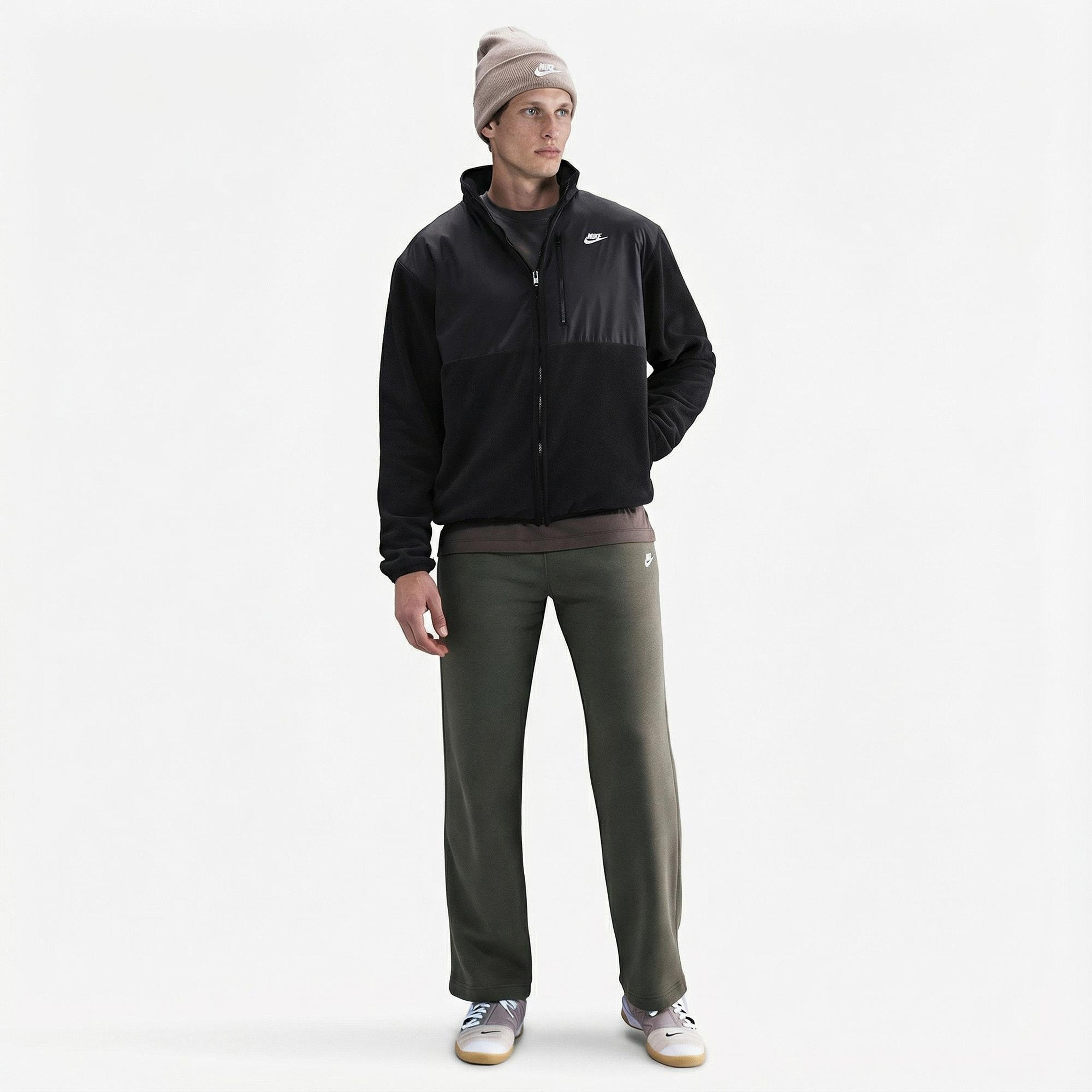 Nike Sportswear Club Winterized Erkek Siyah Ceket