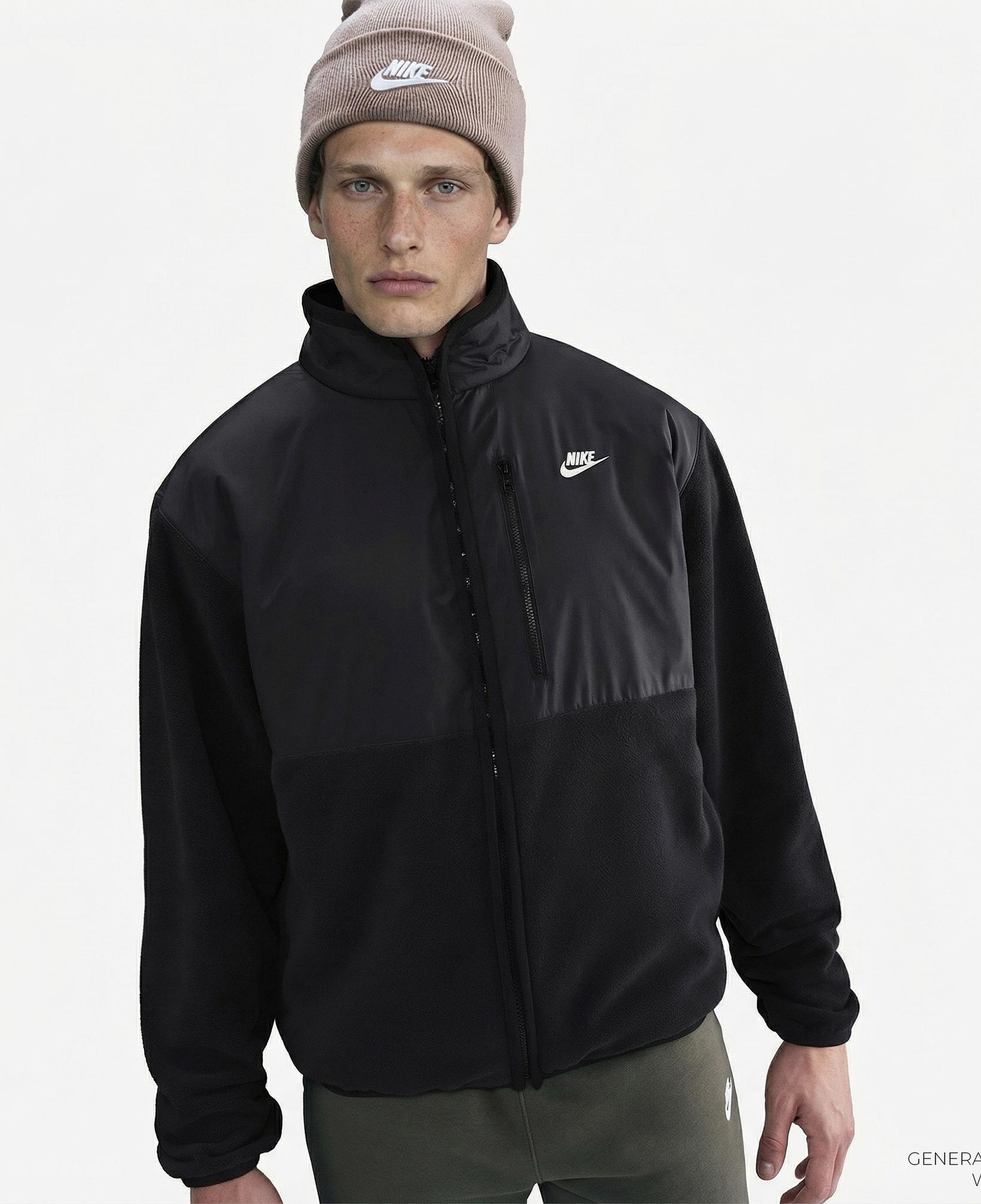 Nike Sportswear Club Winterized Erkek Siyah Ceket