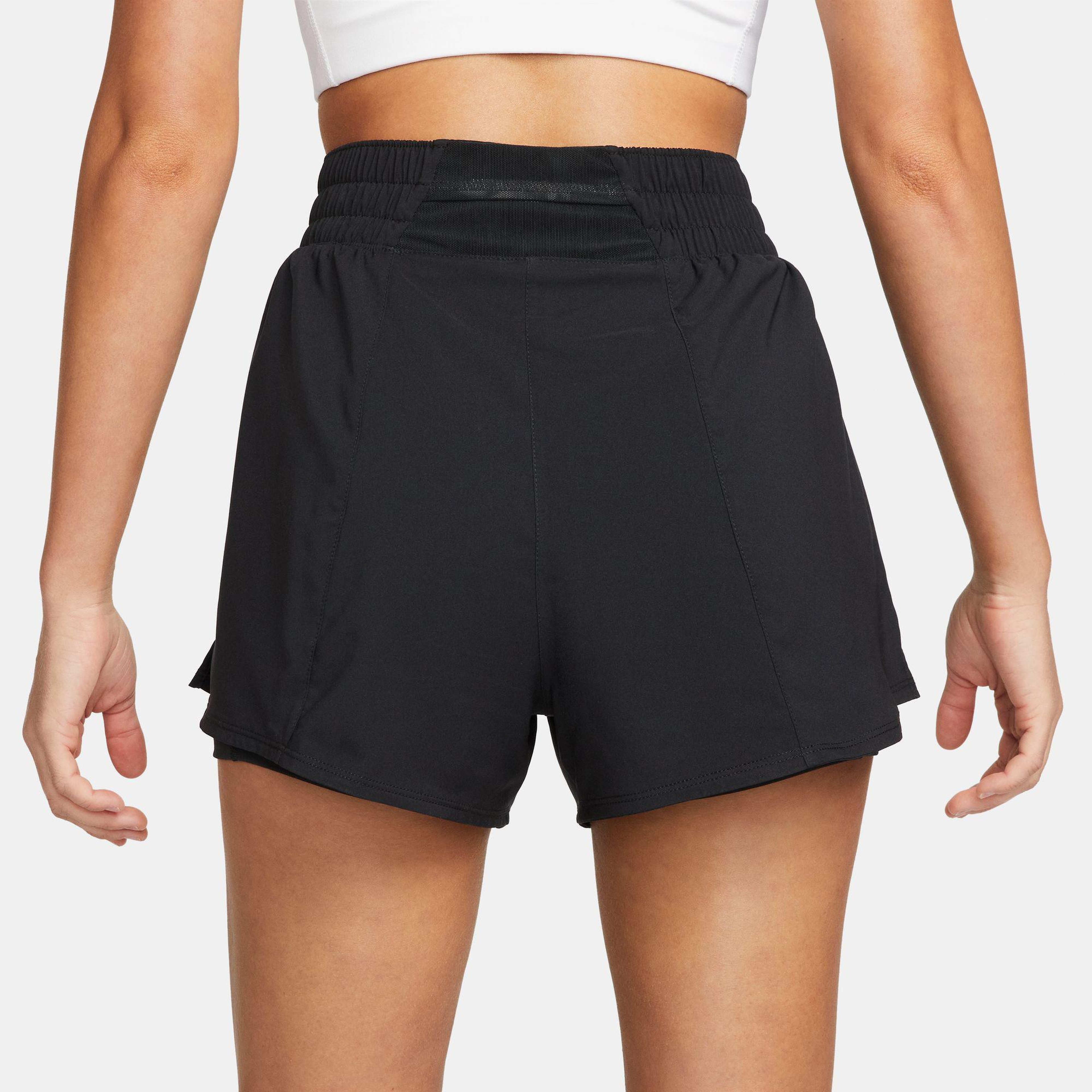 Nike One Dri-Fit High Rise 8 cm 2N1 Kadın Siyah Şort