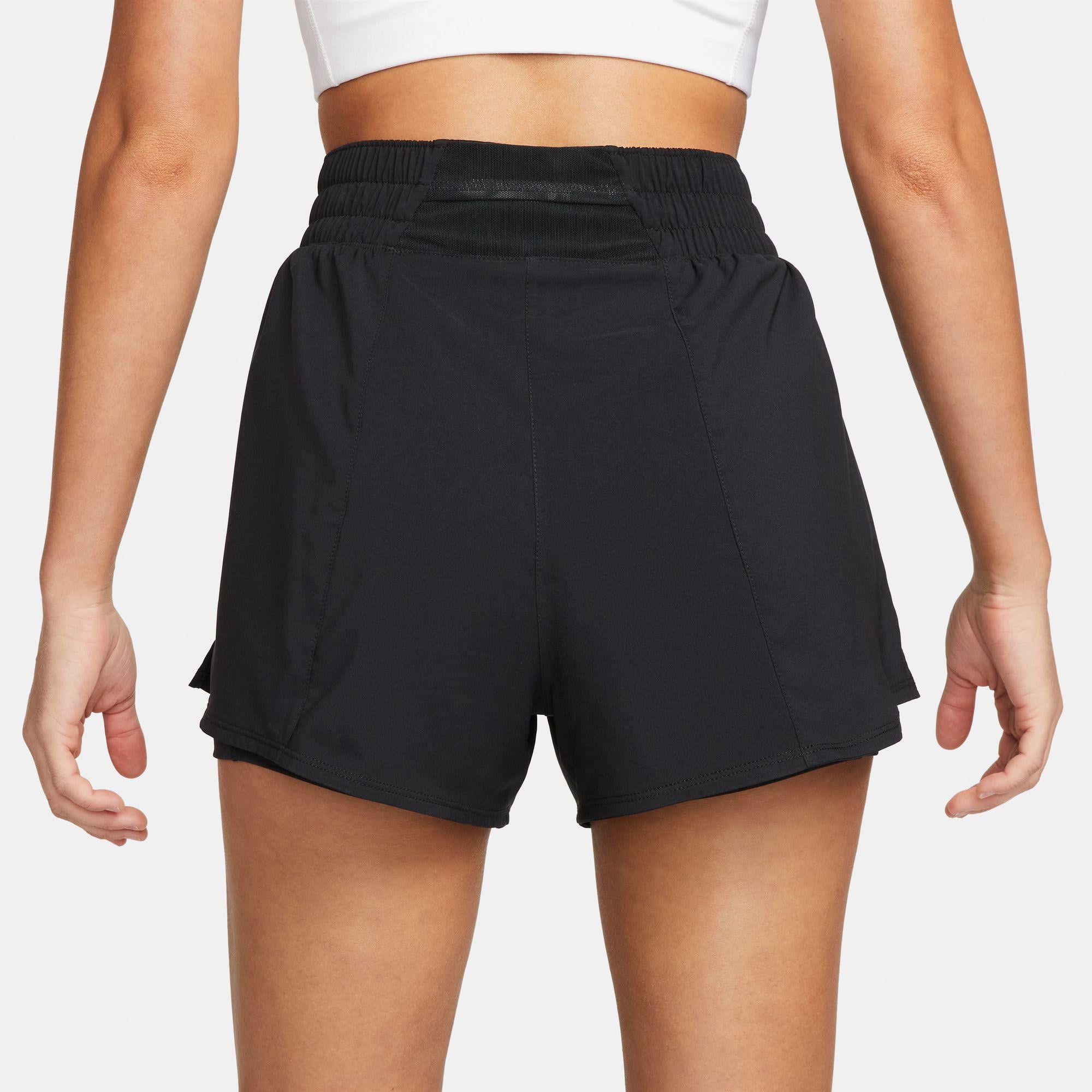 Nike One Dri-Fit High Rise 8 cm 2N1 Kadın Siyah Şort