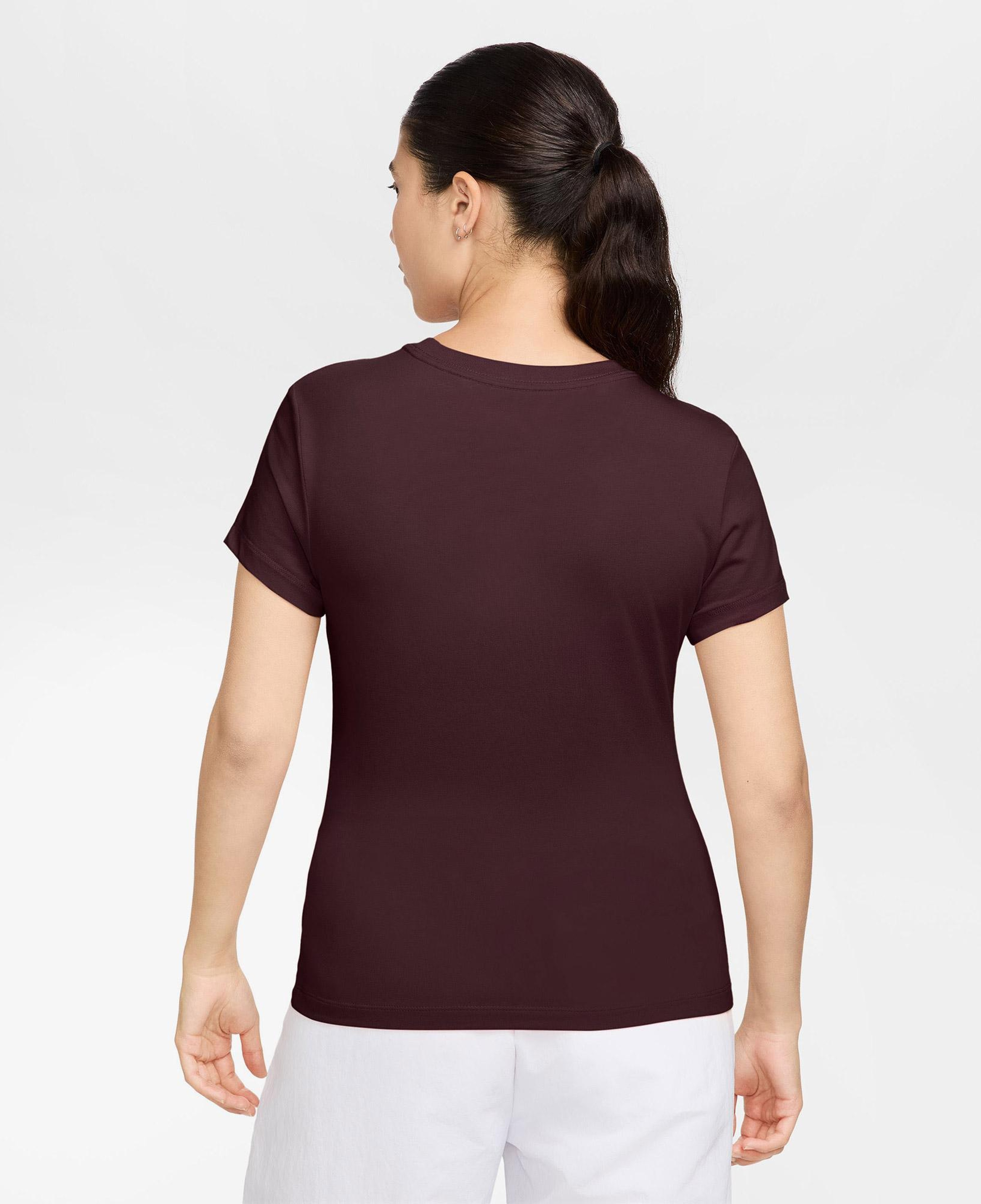 Nike Sportswear Chill Knit Kadın Bordo T-Shirt