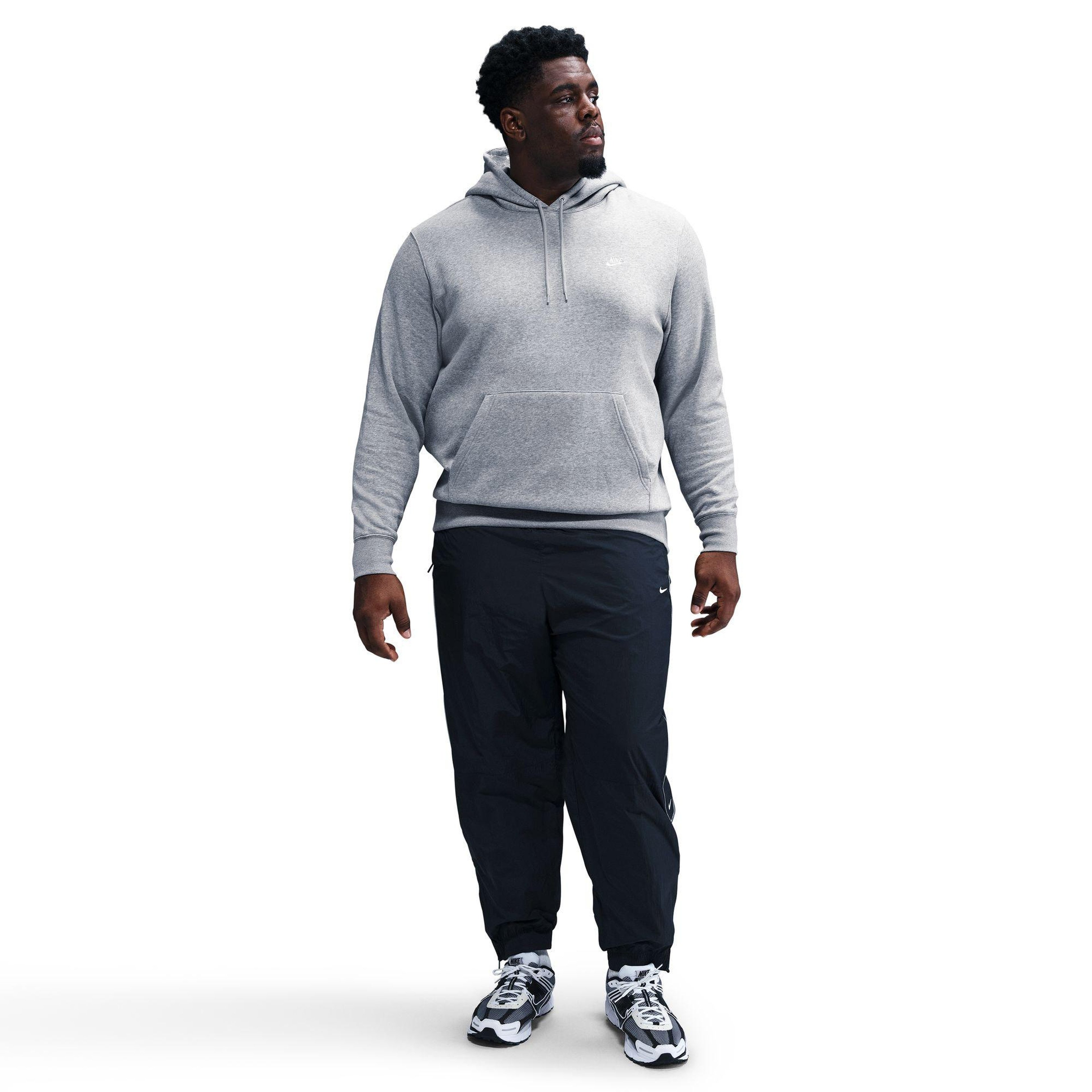 Nike Club Pullover Fleece Erkek Gri Hoodie