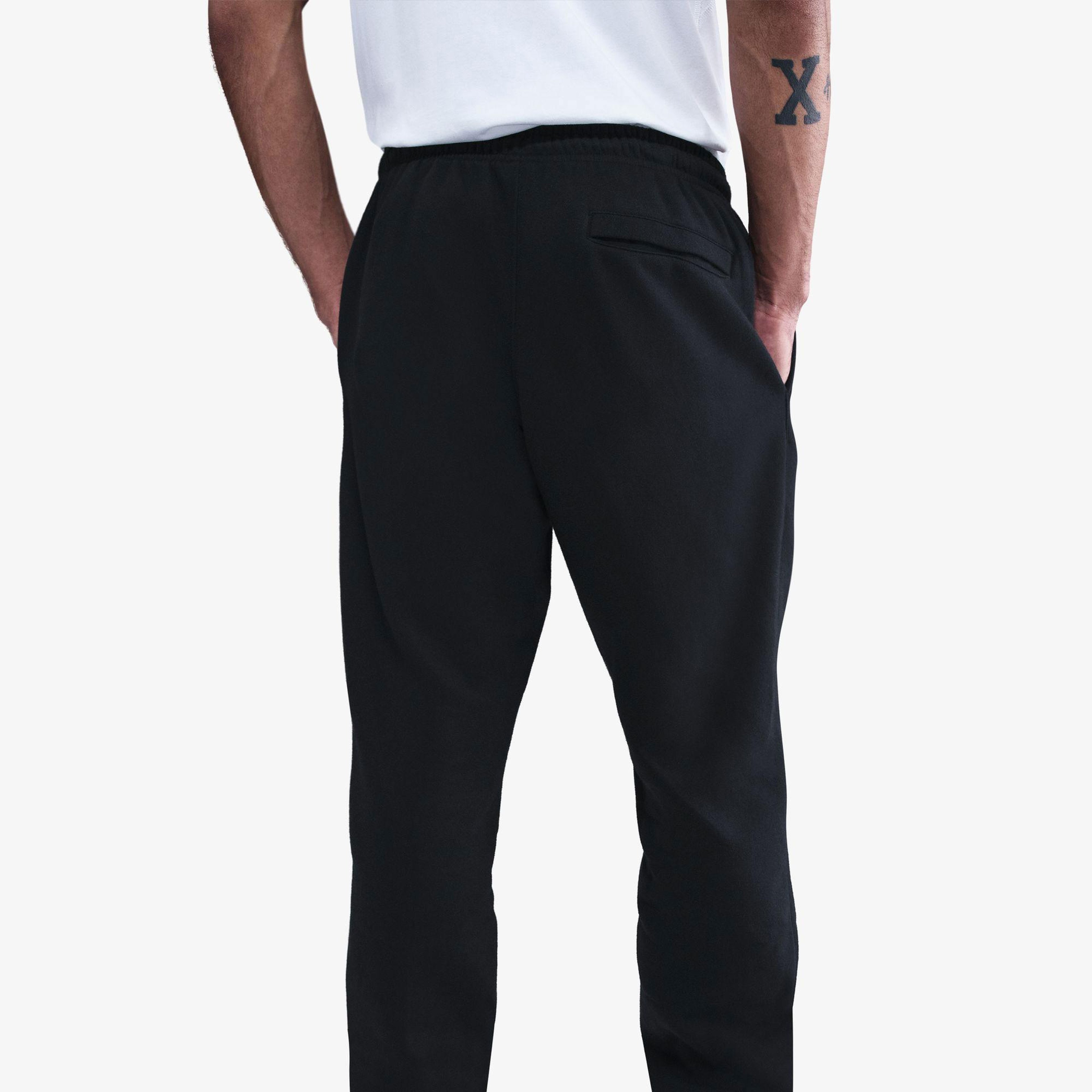 Nike Club Cuffed Brushed Erkek Siyah Eşofman Altı