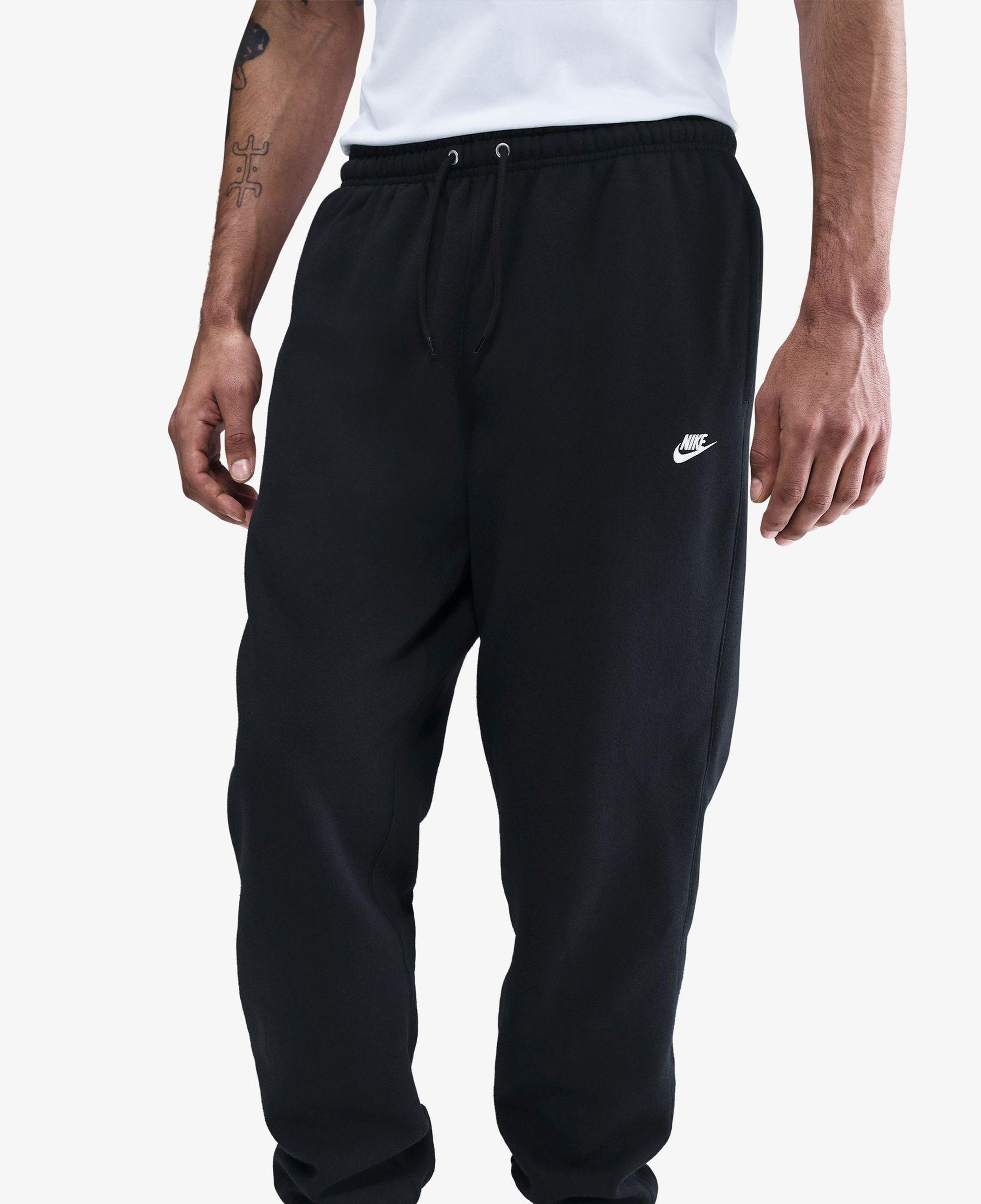 Nike Club Cuffed Brushed Erkek Siyah Eşofman Altı
