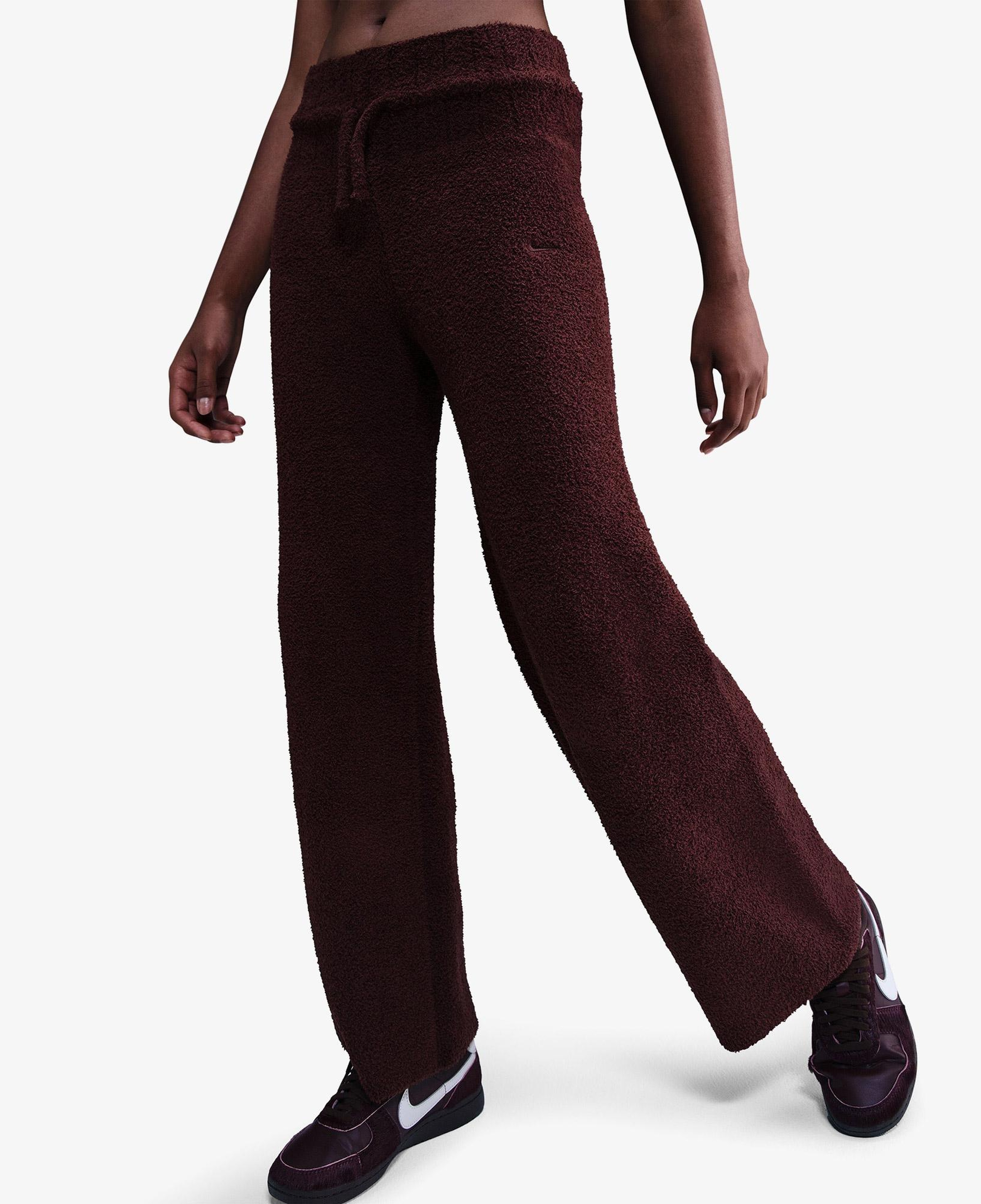 Nike Sportswear Phoenix Cozy Bouclé Kadın Bordo Eşofman Altı