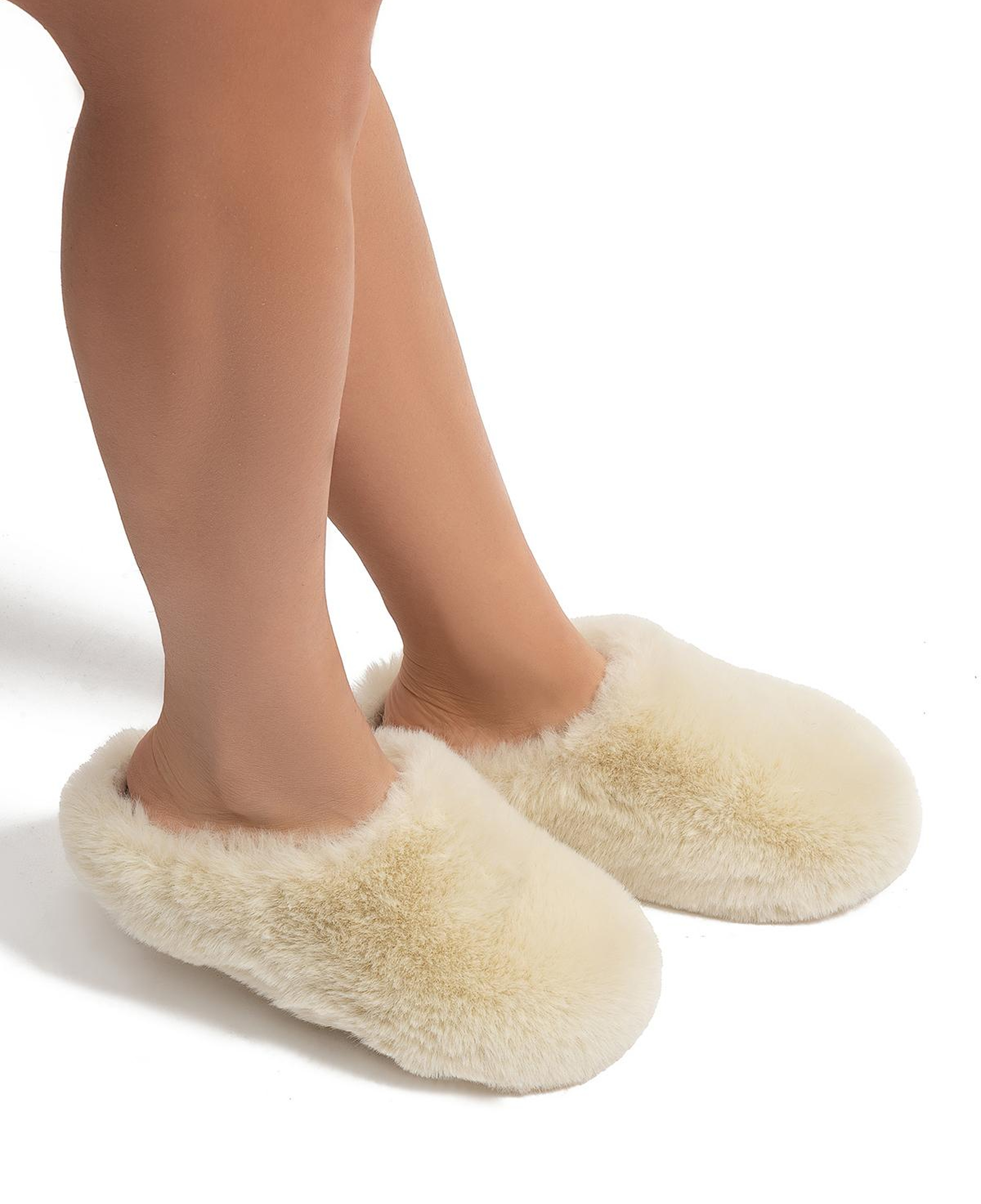 Stone Kadın Peluş Ev Terliği Bej 37/41
