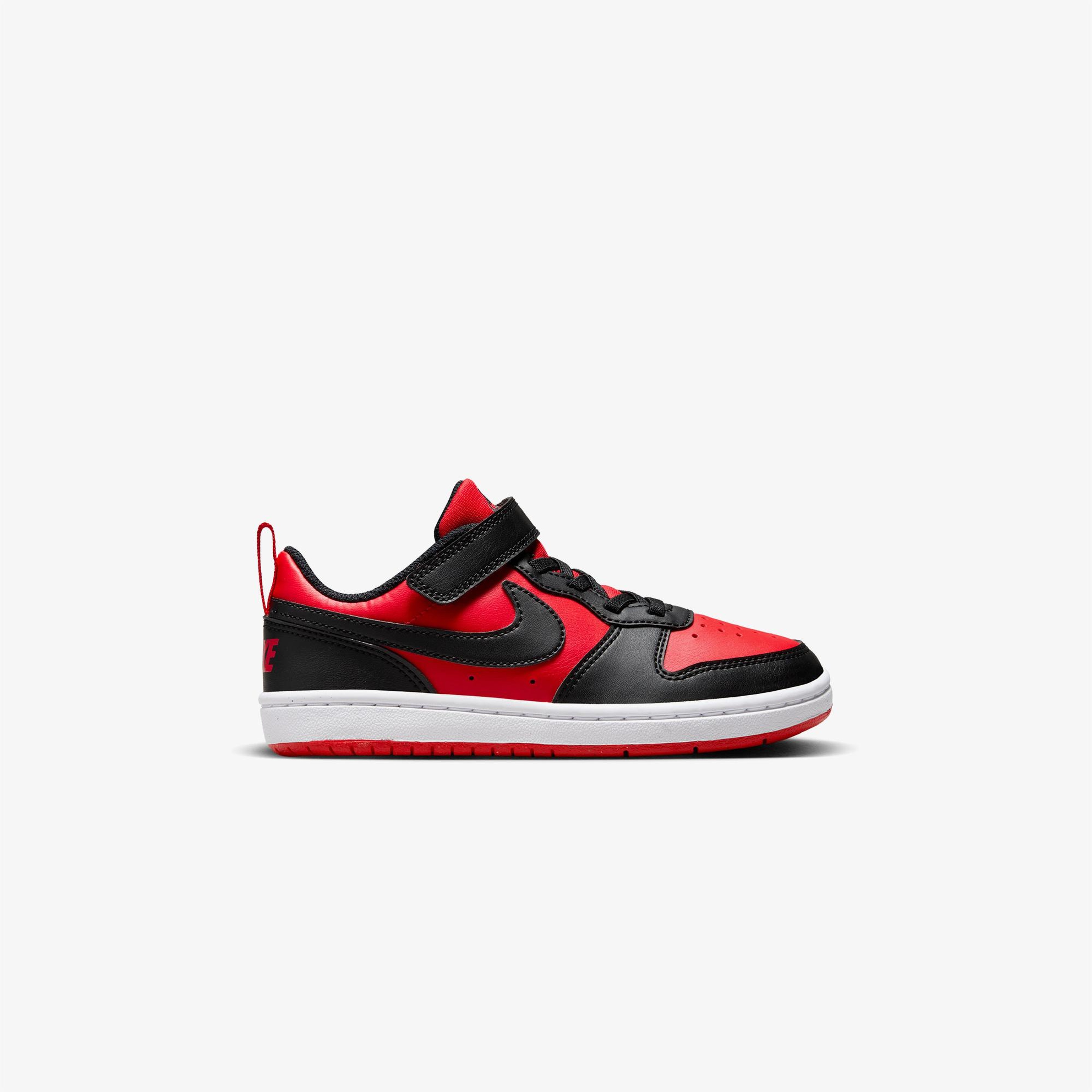 Nike Court Borough Low Recraft Çocuk Kırmızı Spor Ayakkabı
